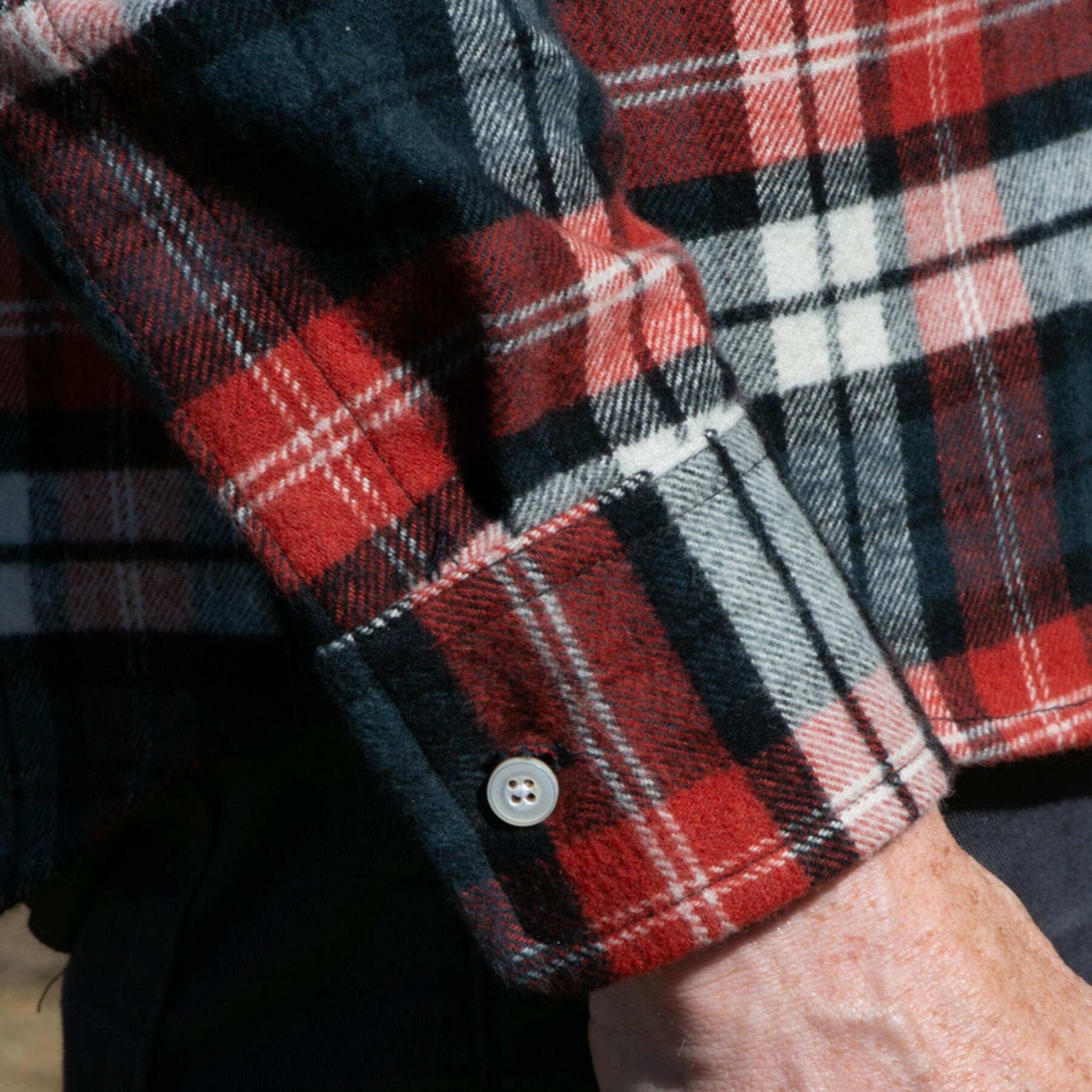 gustin #791 super heavy flannel - charcoal fire