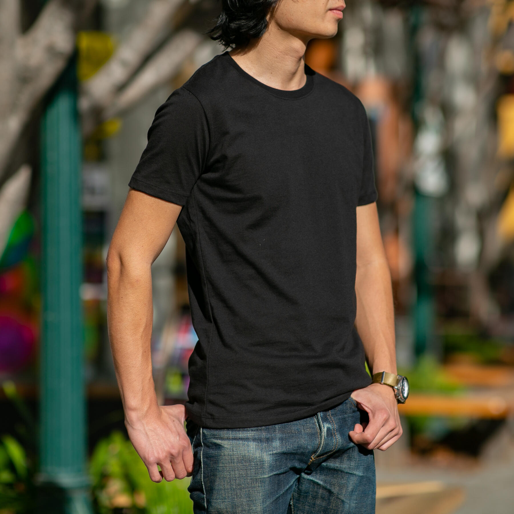 gustin usa t-shirt 3 pack (white, black, grey)