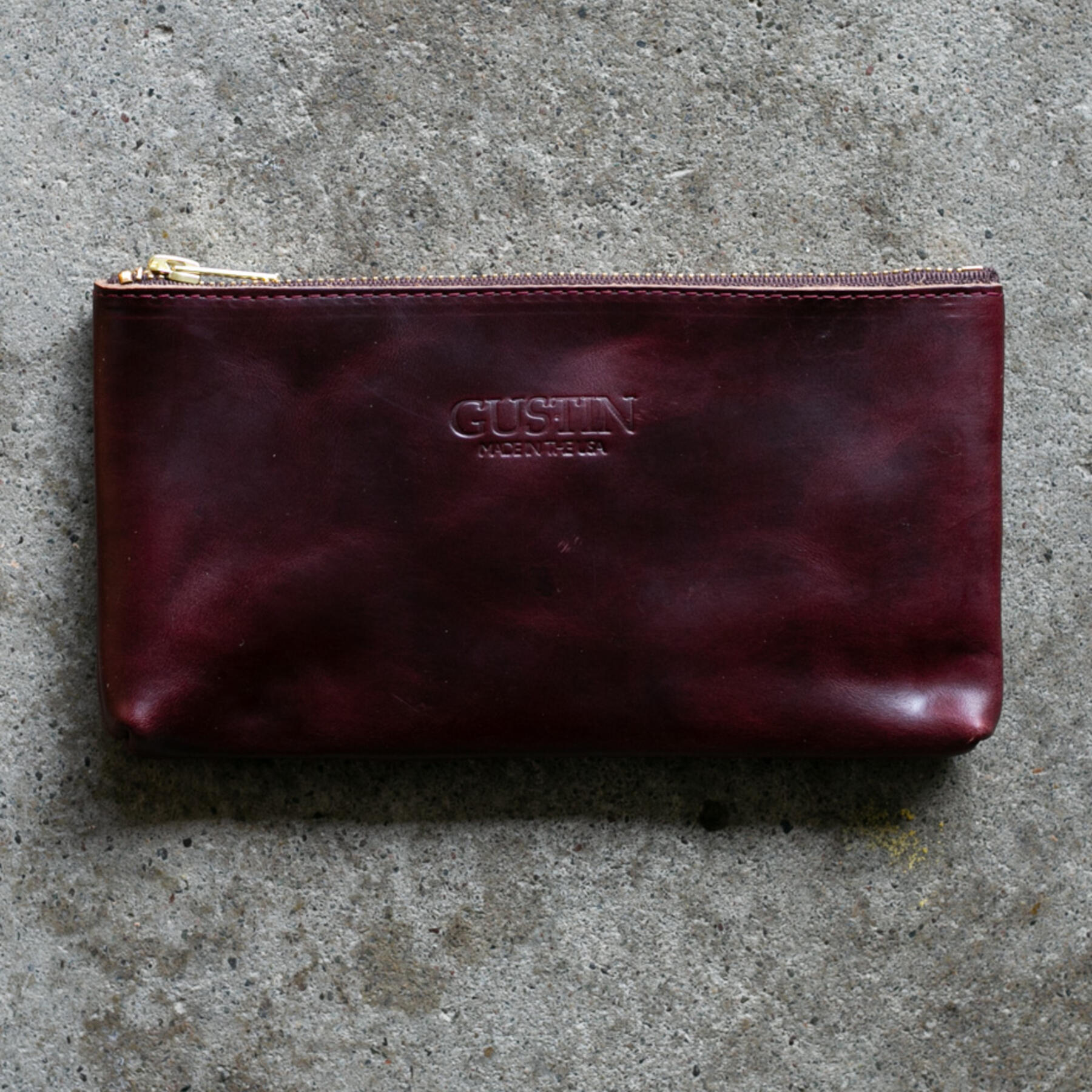 gustin horween cxl #8 utility pouch - small