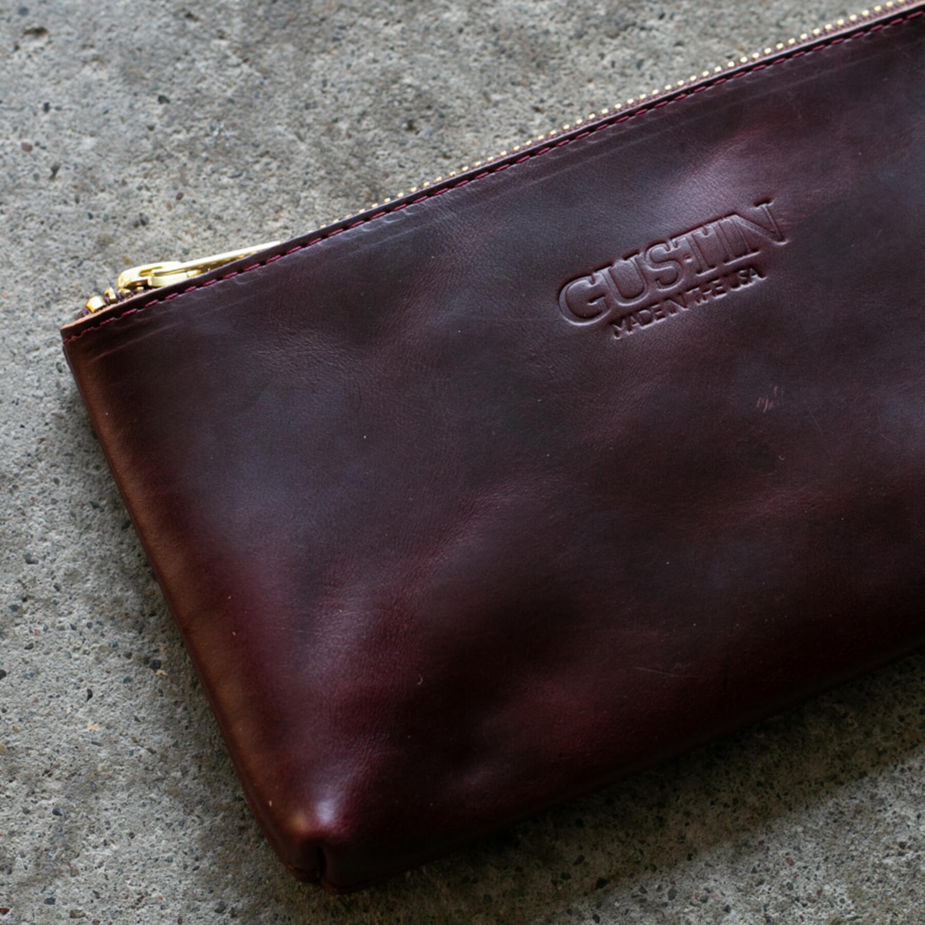 gustin horween cxl #8 utility pouch - small