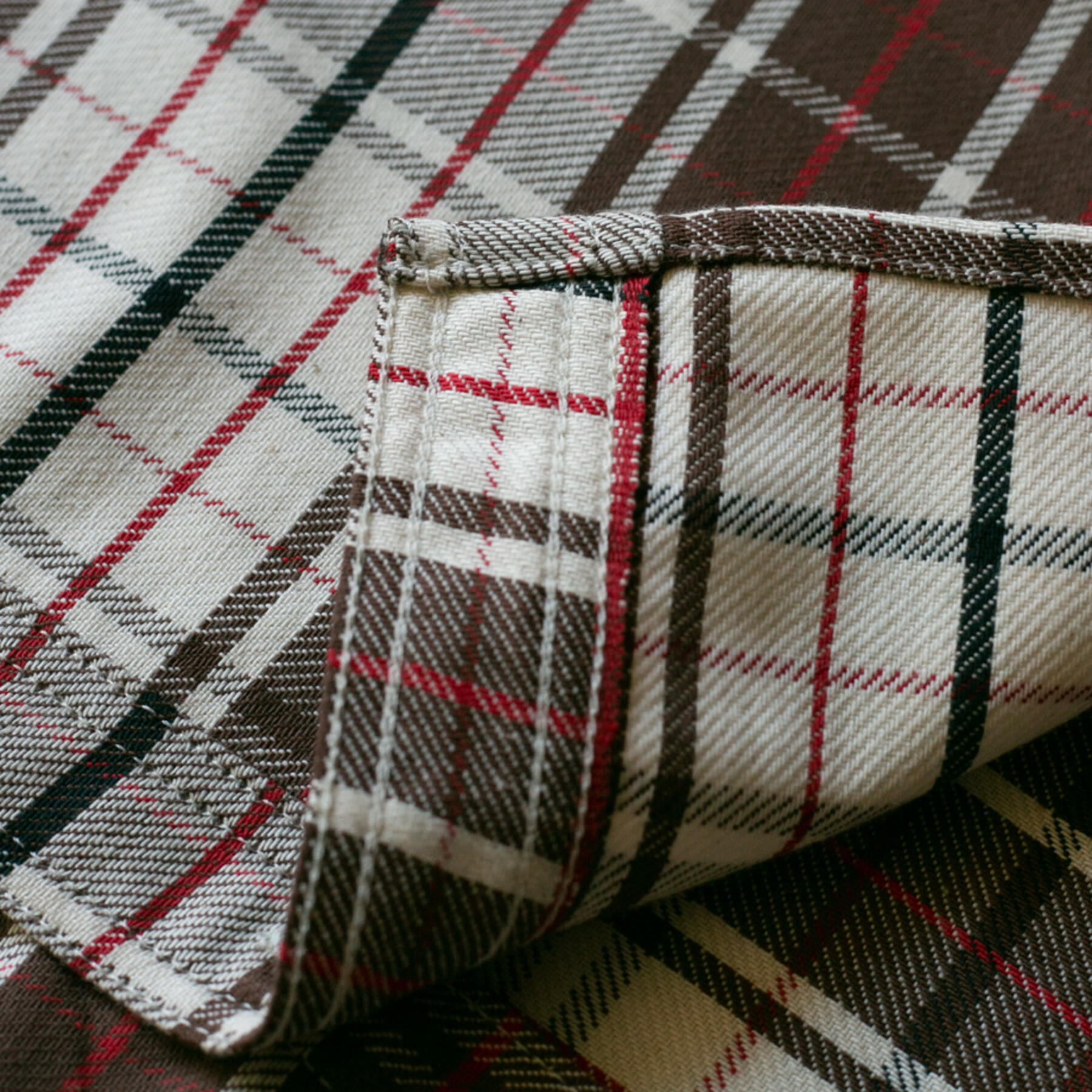 gustin #59 retro selvedge plaid workshirt - brown