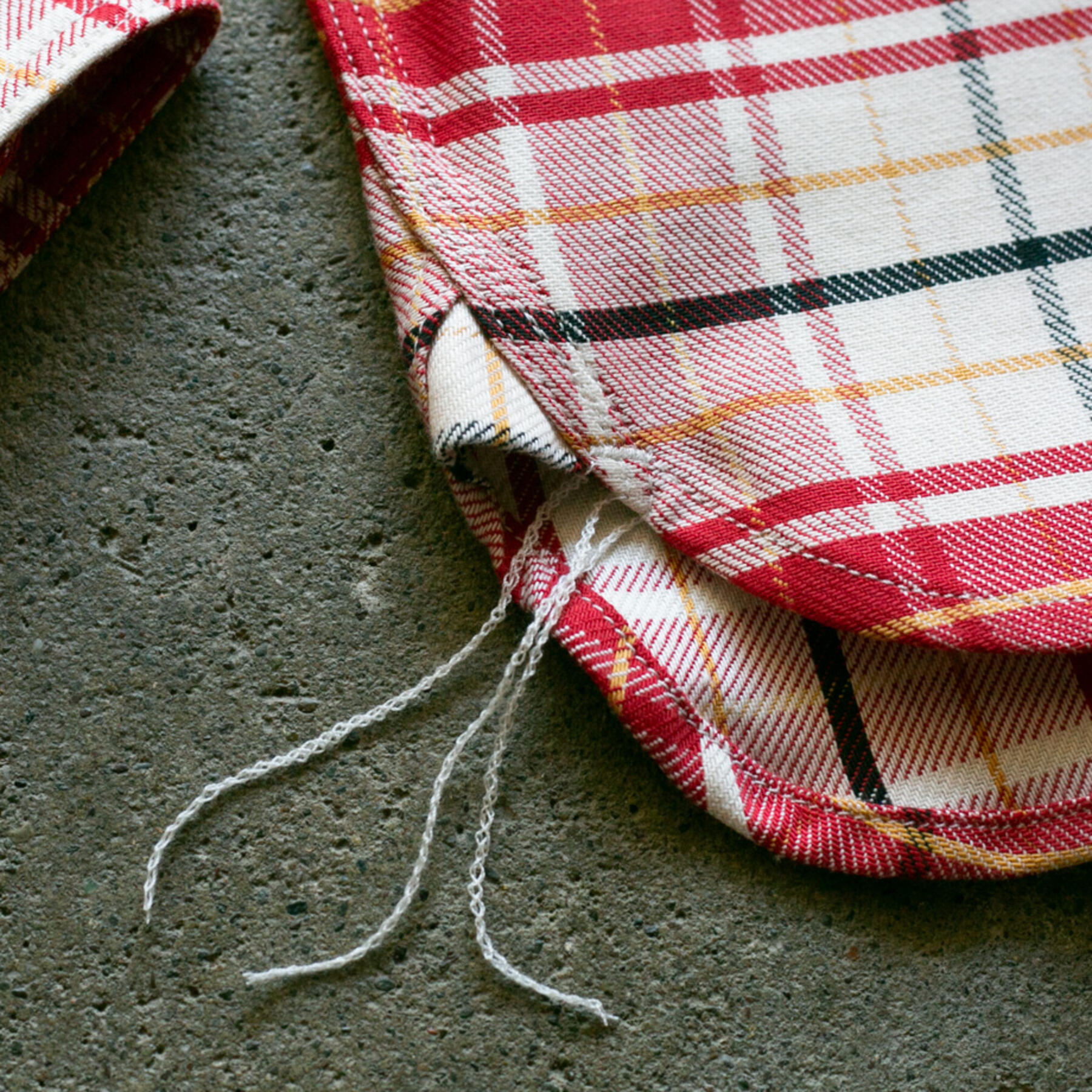 gustin #60 retro selvedge plaid workshirt - red