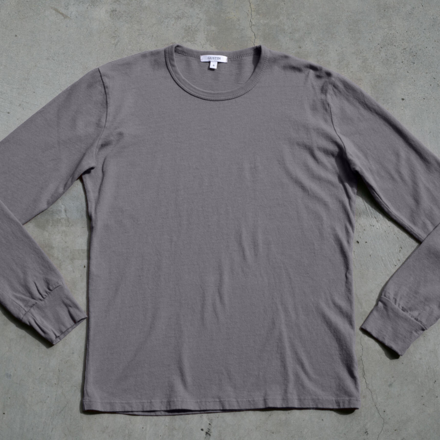 gustin long sleeve heavyweight t-shirt greys 3 pack