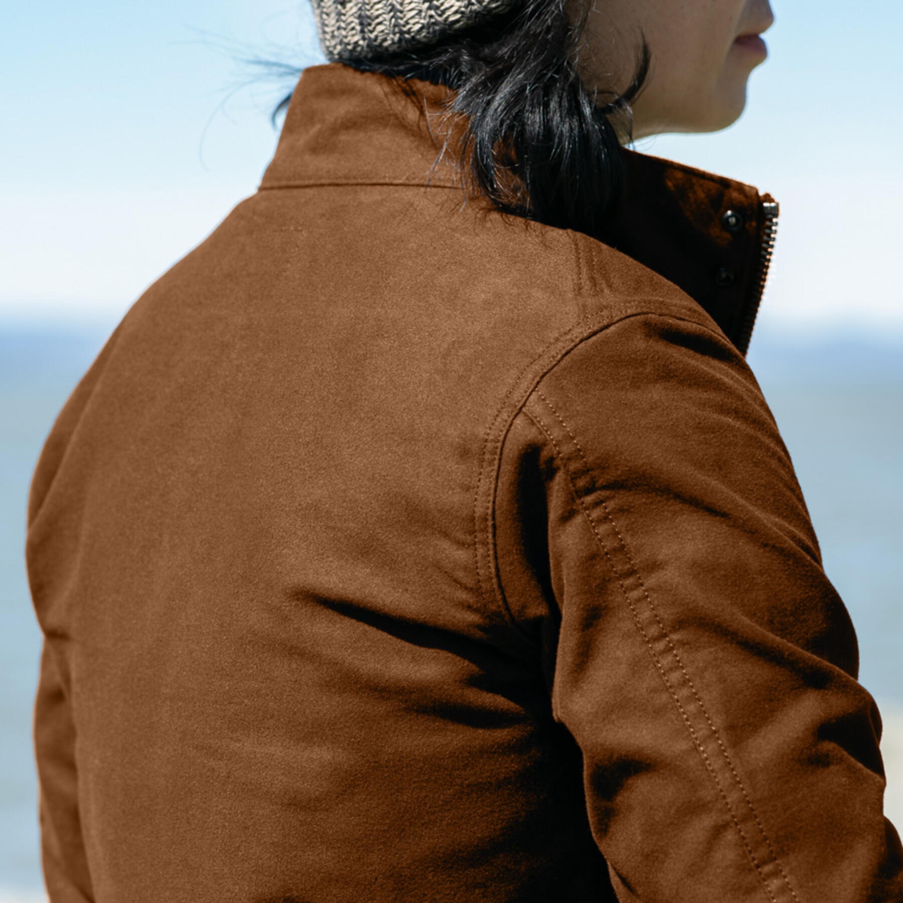 gustin moleskin field jacket - dark camel