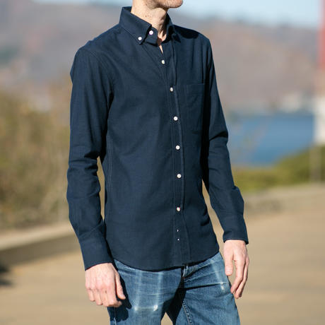 gustin #793 cashmere flannel - navy