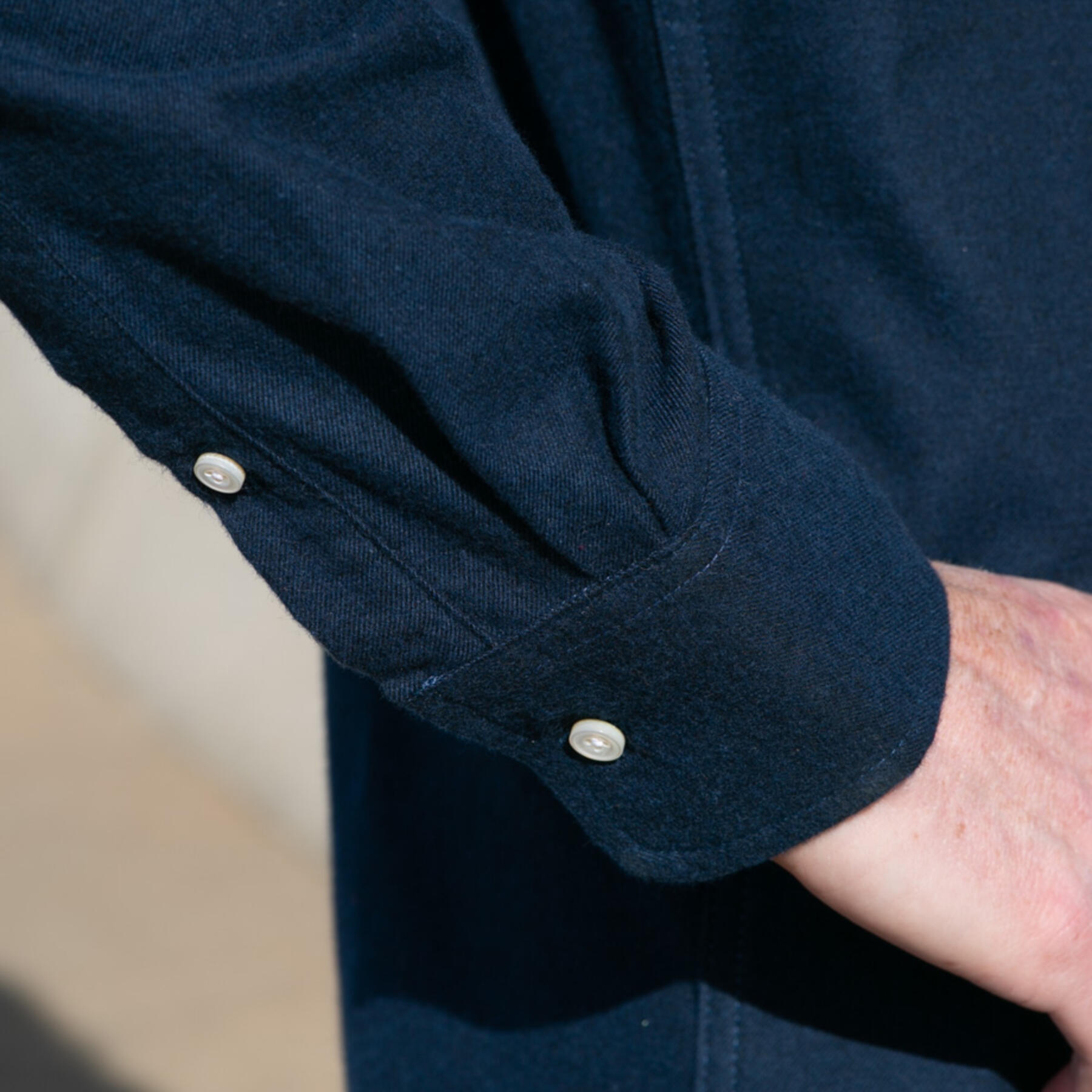 gustin #793 cashmere flannel - navy