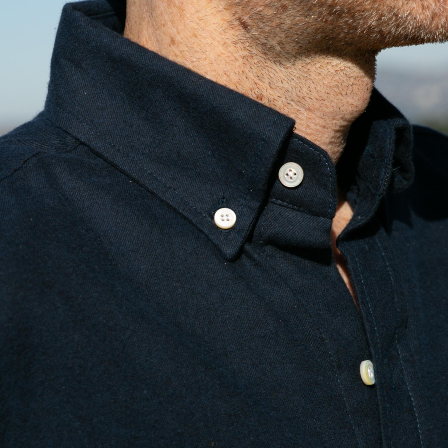 gustin #793 cashmere flannel - navy