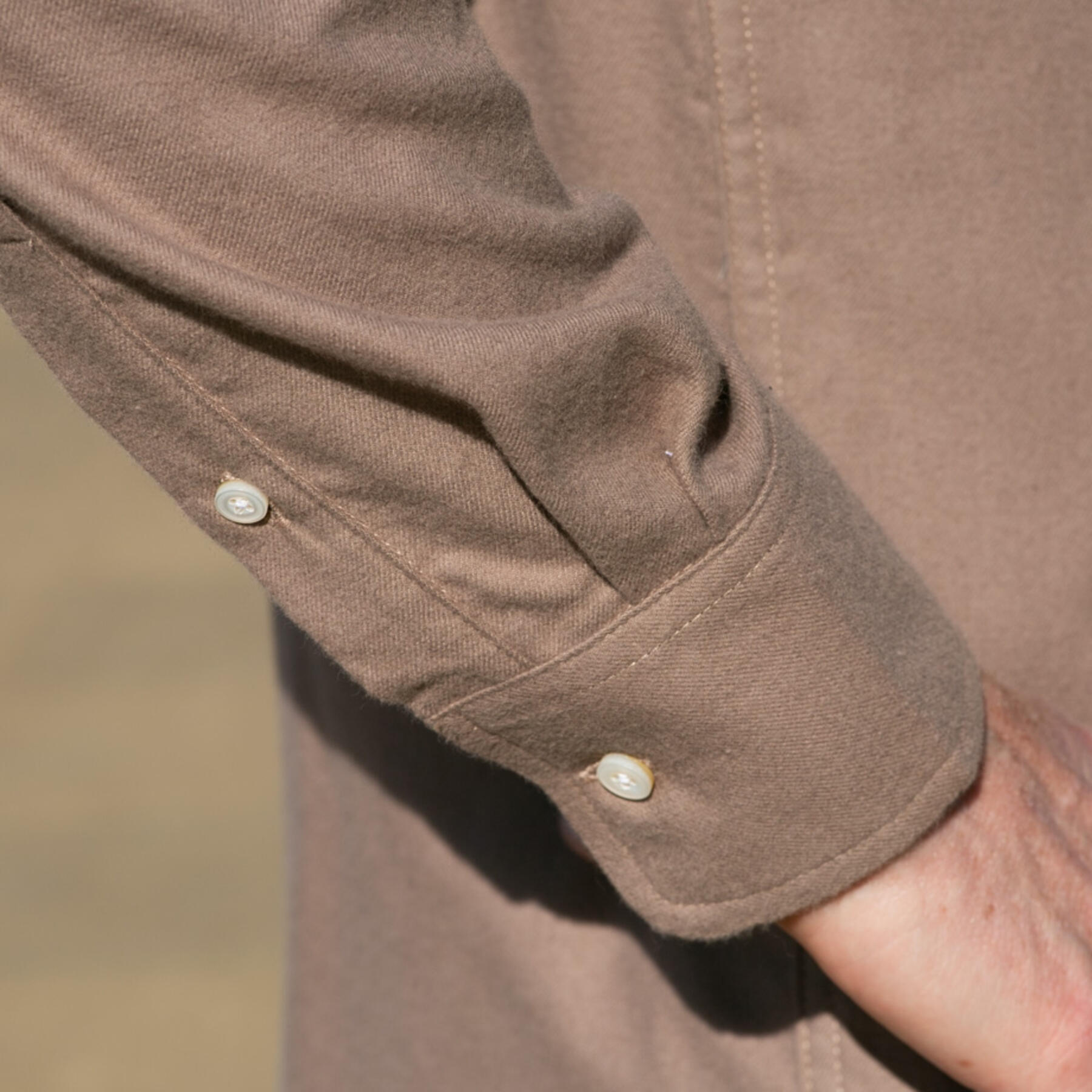 gustin #792 cashmere flannel - khaki