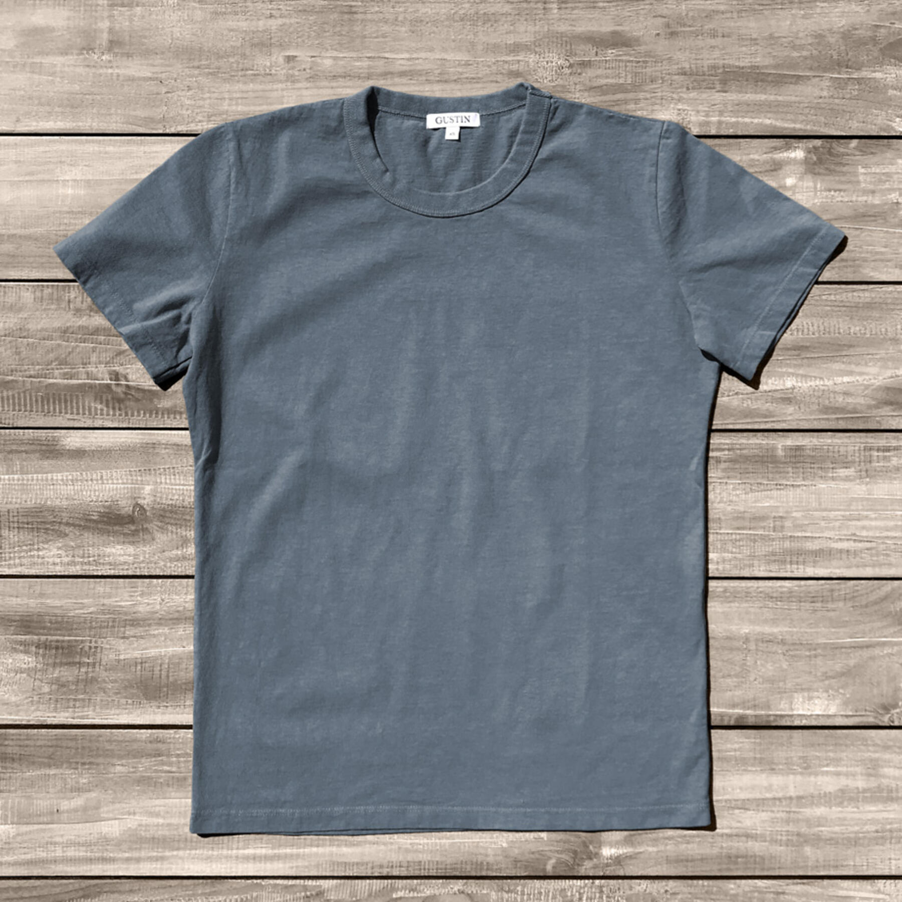 gustin heavyweight pigment dye t-shirt 2 pack (faded grey)