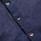 gustin french terry cardigan - dark indigo dye