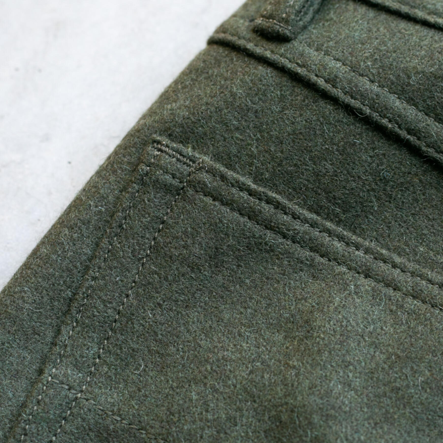 gustin #67 big wool 5 pocket - olive