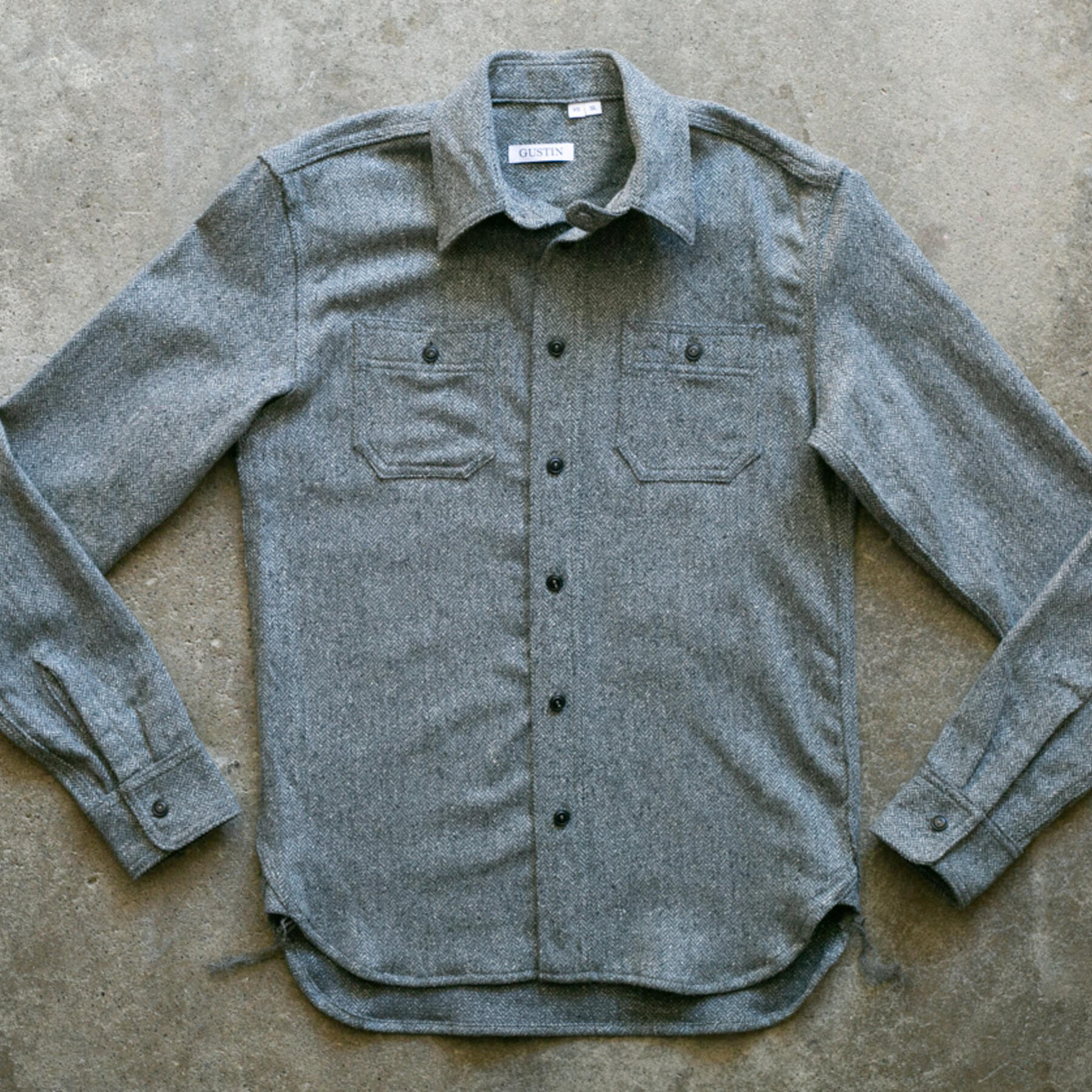 gustin #63 italy luxury stretch workshirt