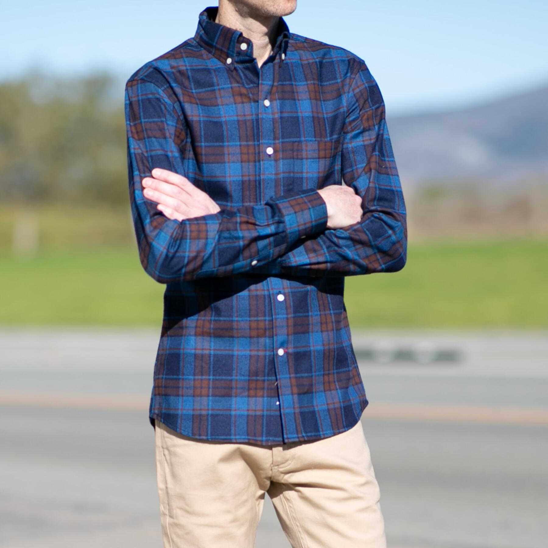 gustin #798 classic plaid - blue royal