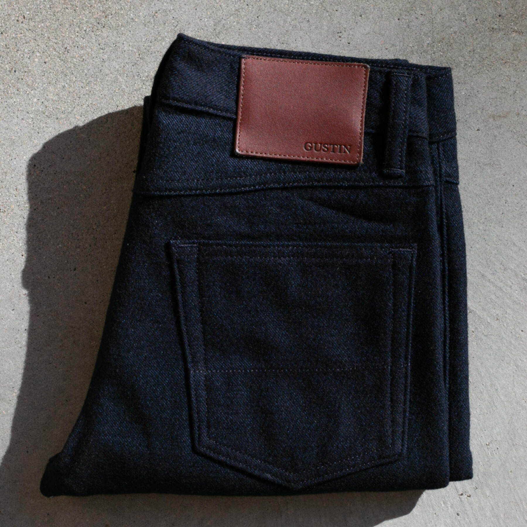 gustin #70 ultrasoft indigo wool 5 pocket