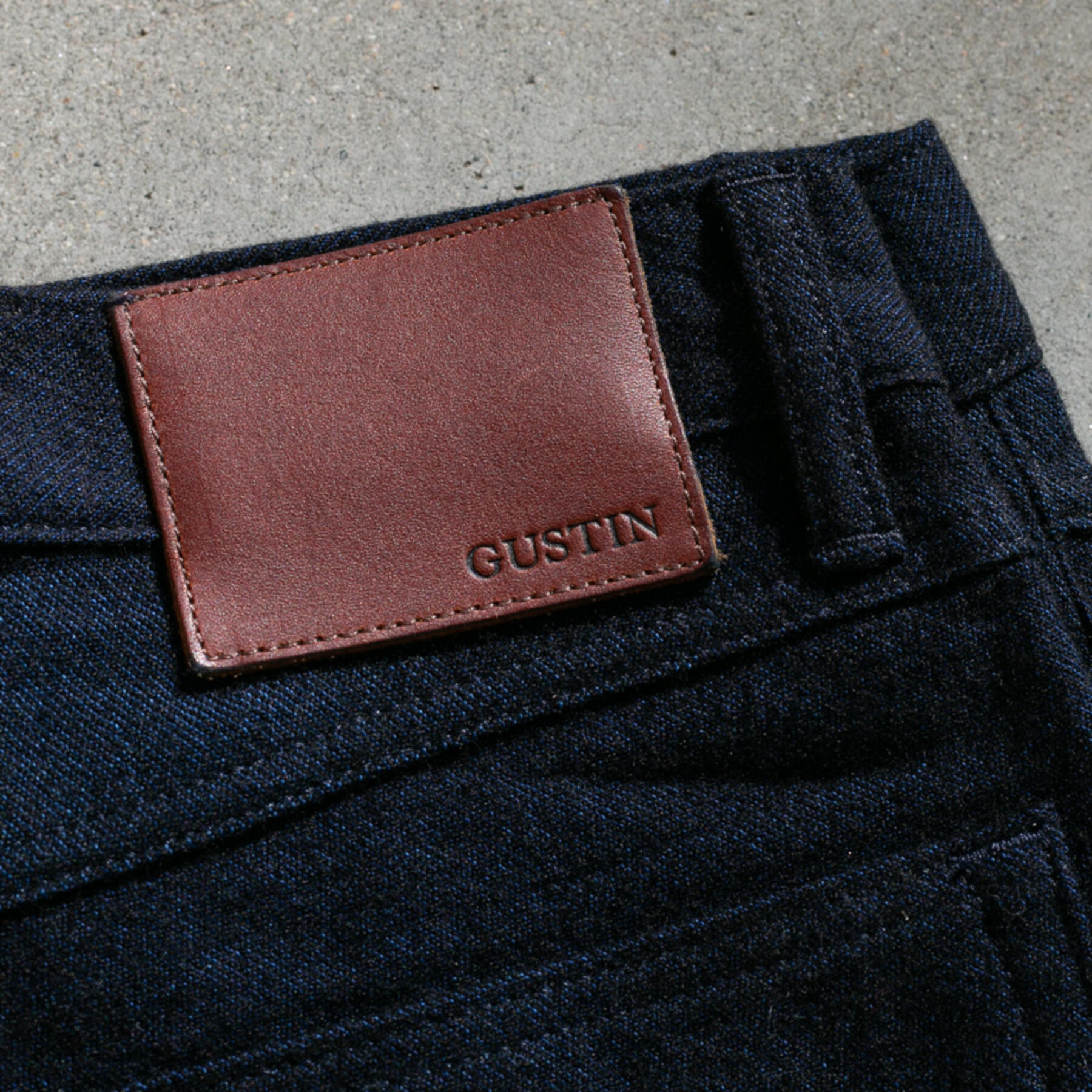gustin #70 ultrasoft indigo wool 5 pocket