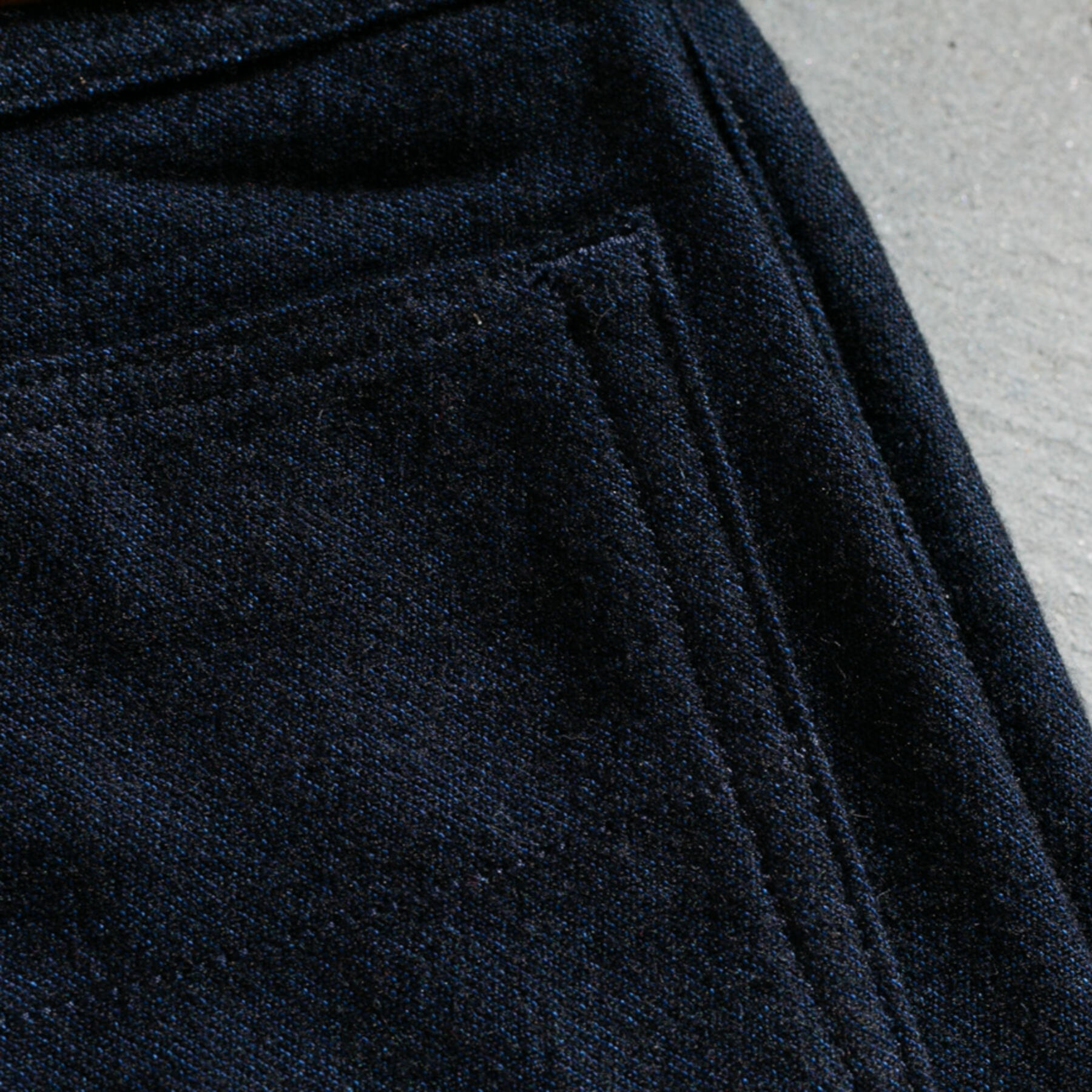 gustin #70 ultrasoft indigo wool 5 pocket