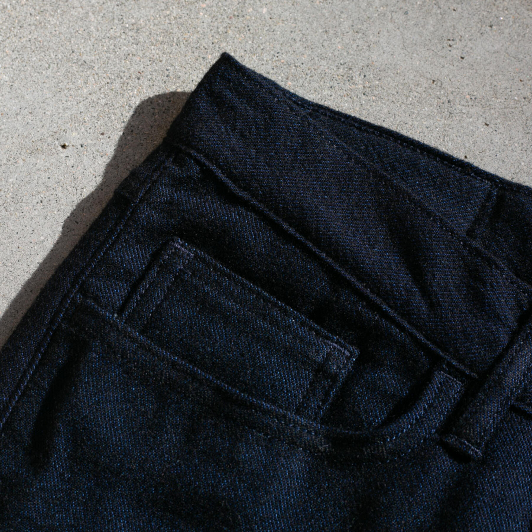 gustin #70 ultrasoft indigo wool 5 pocket
