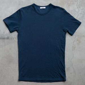 gustin double knit t-shirt navy