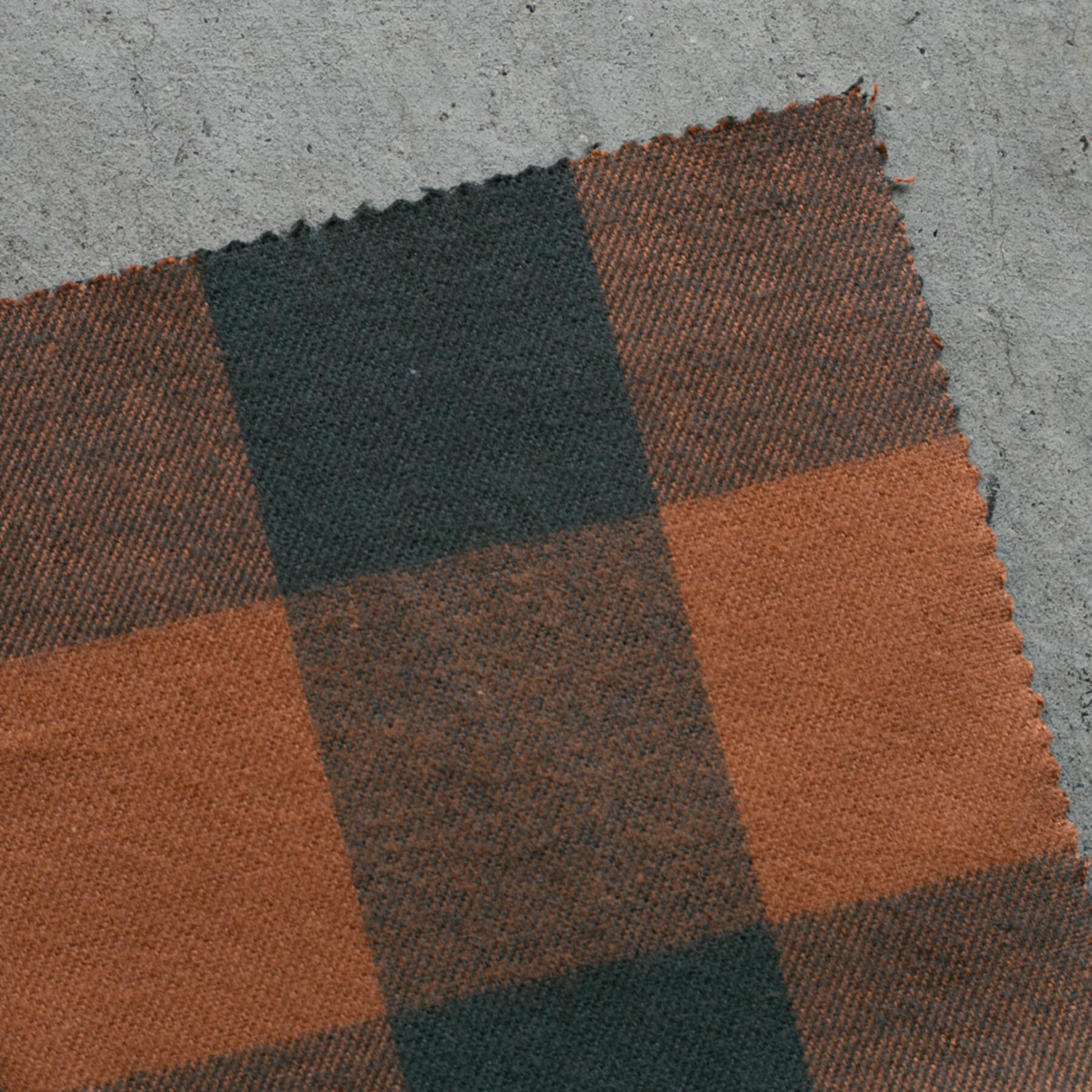 gustin #800 super heavy buffalo flannel - orangexgrey