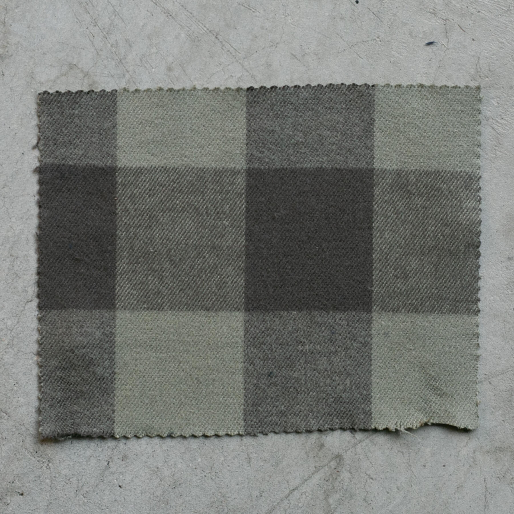 gustin #801 super heavy buffalo flannel - mossxtaupe