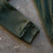 gustin waffle zip hoodie - dark olive
