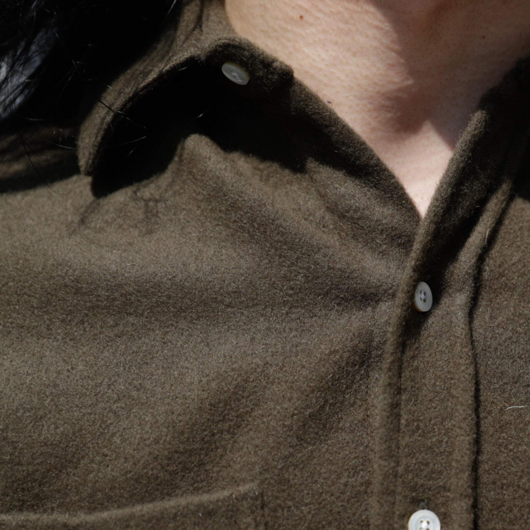 gustin #803 the wool flannel - olive