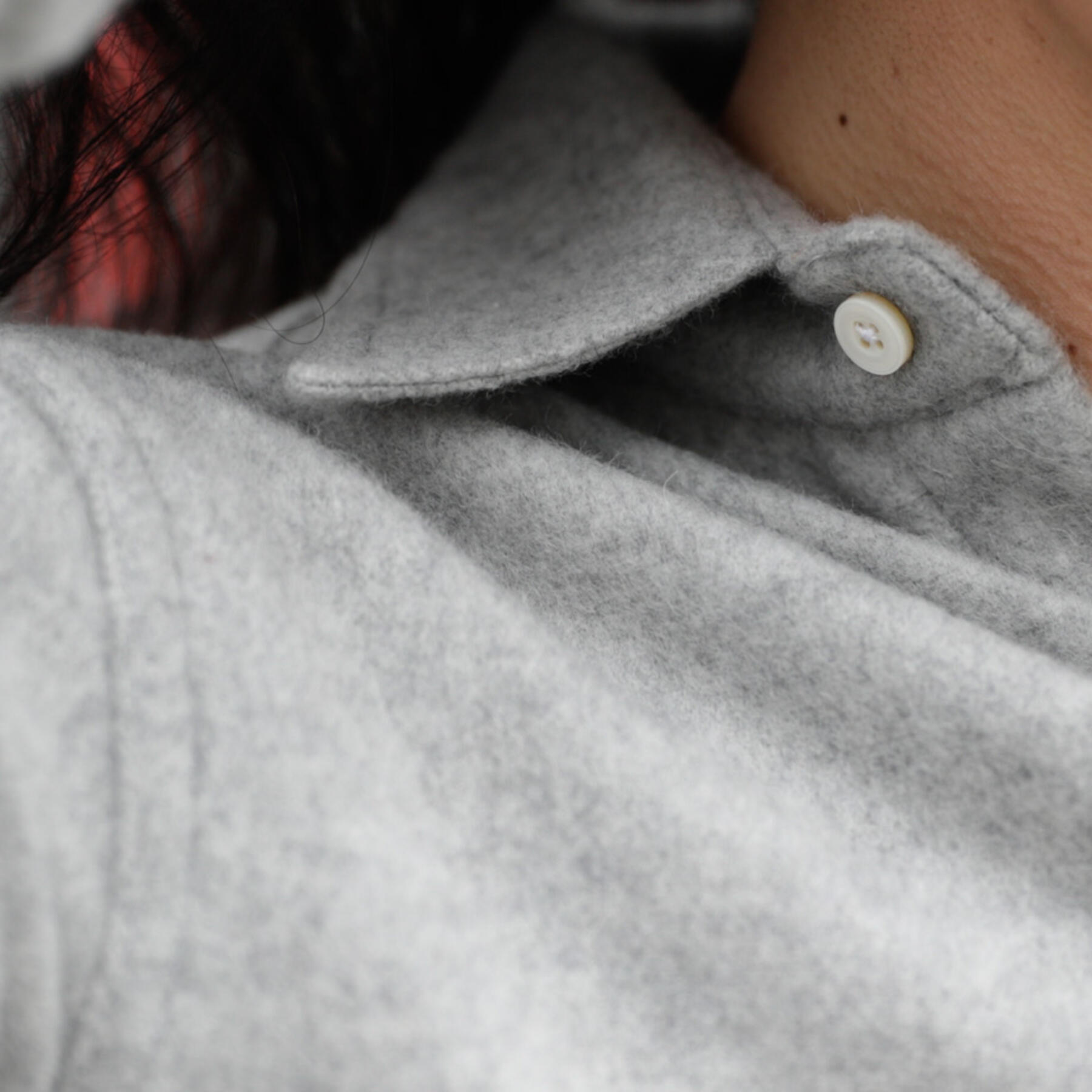 gustin #804 the wool flannel - heather grey