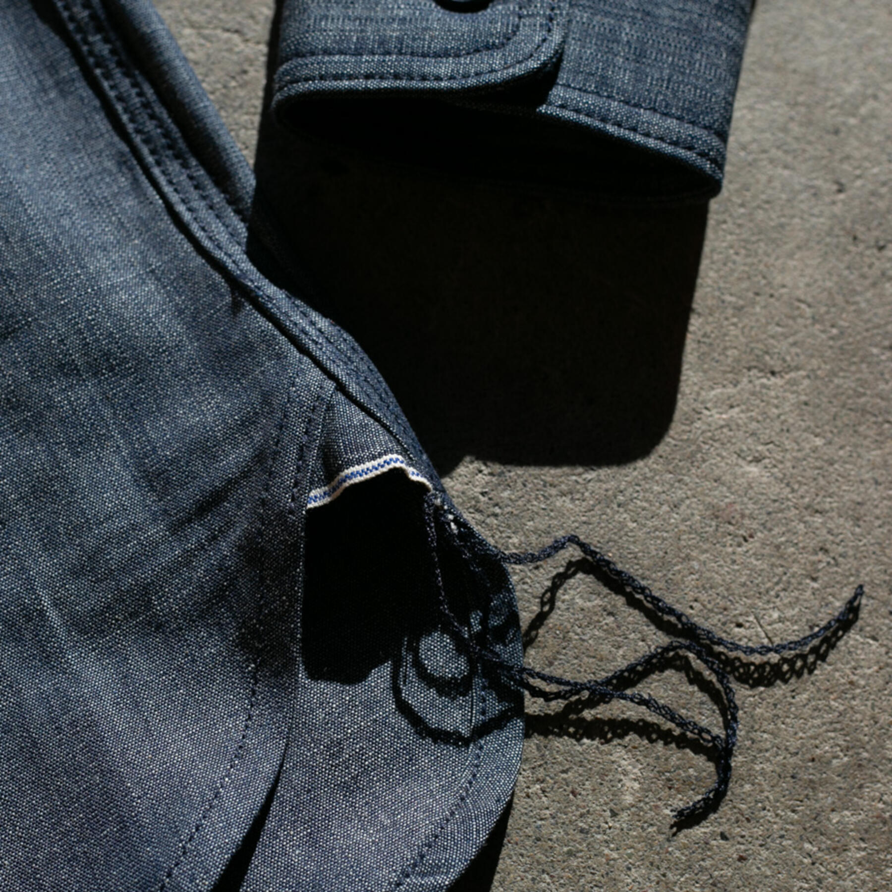 gustin #66 italy monster selvedge chambray workshirt