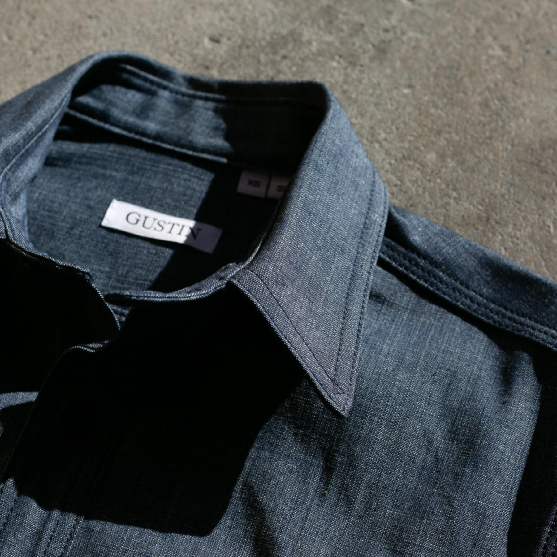 gustin #66 italy monster selvedge chambray workshirt
