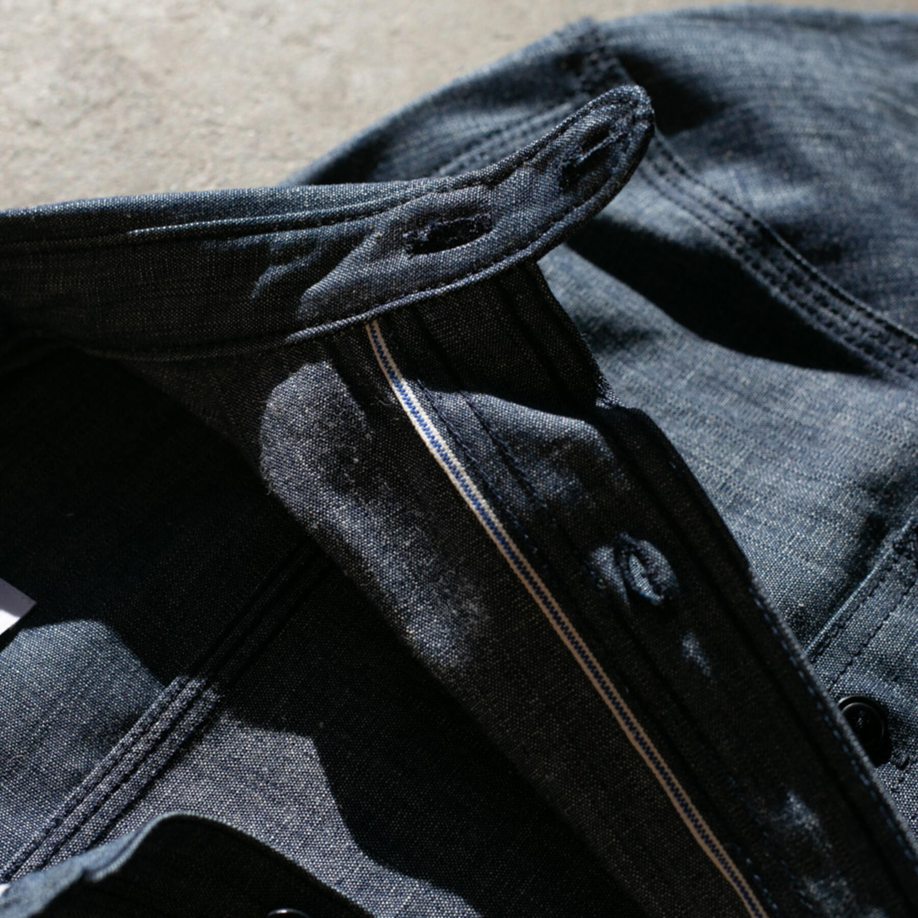 gustin #66 italy monster selvedge chambray workshirt