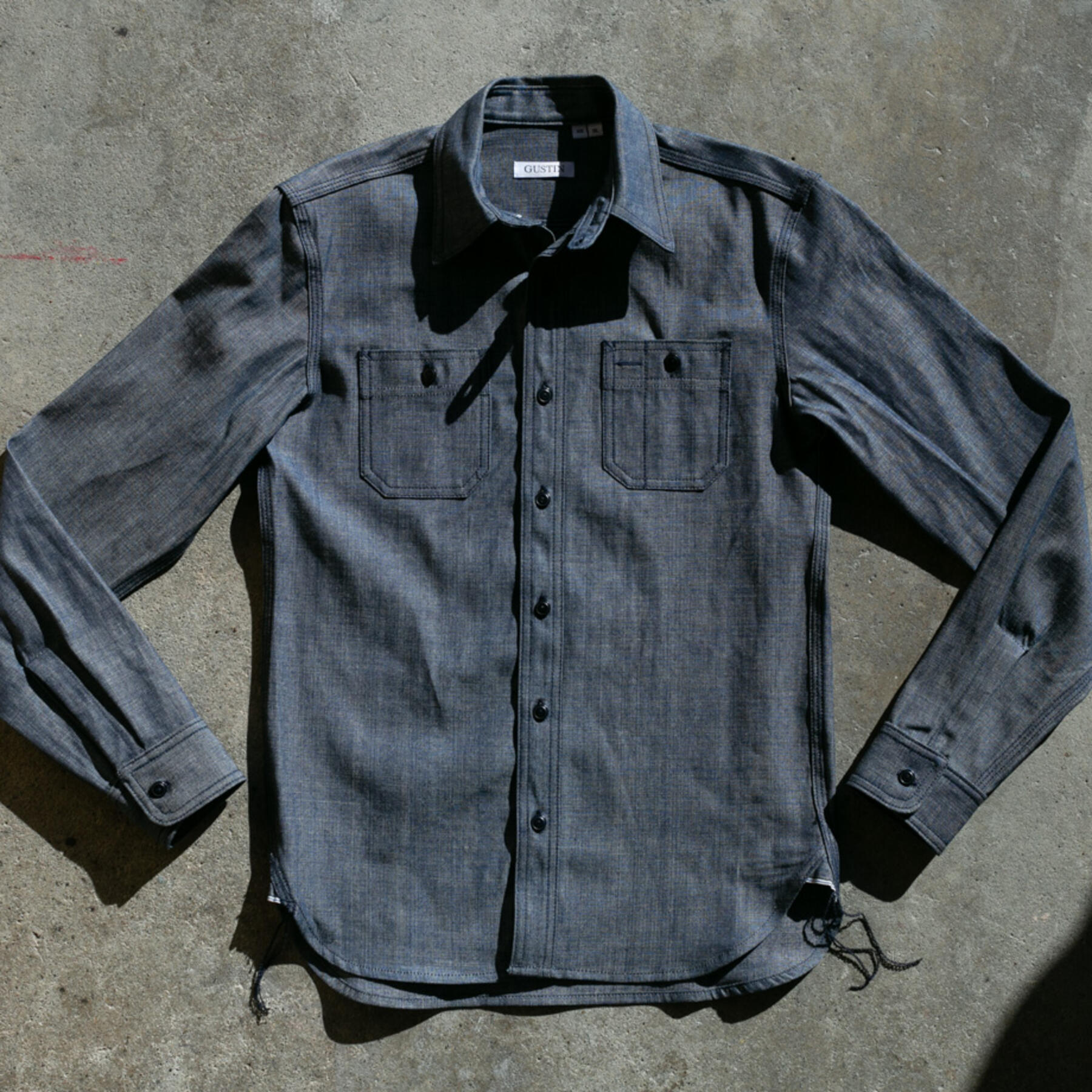 gustin #66 italy monster selvedge chambray workshirt