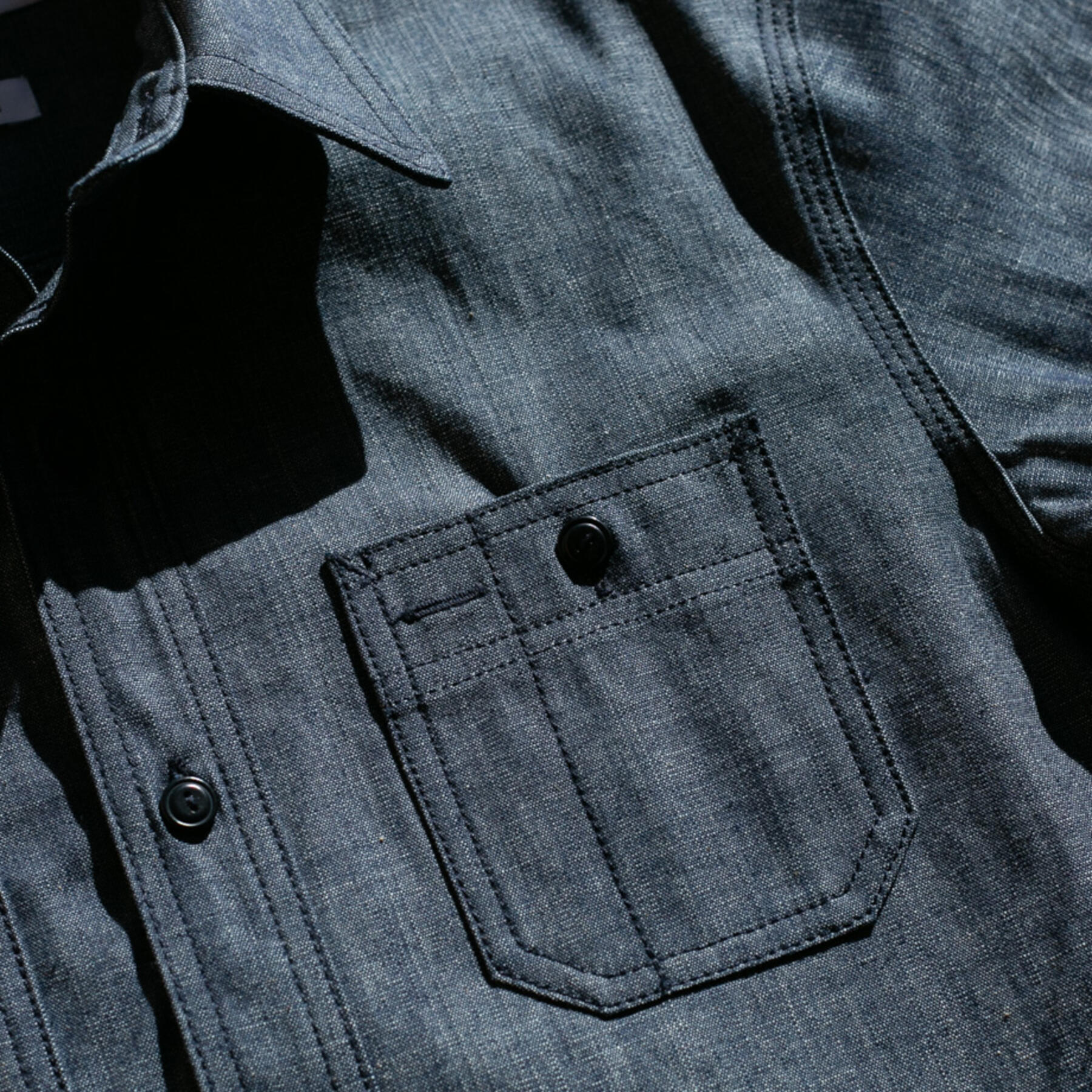 gustin #66 italy monster selvedge chambray workshirt
