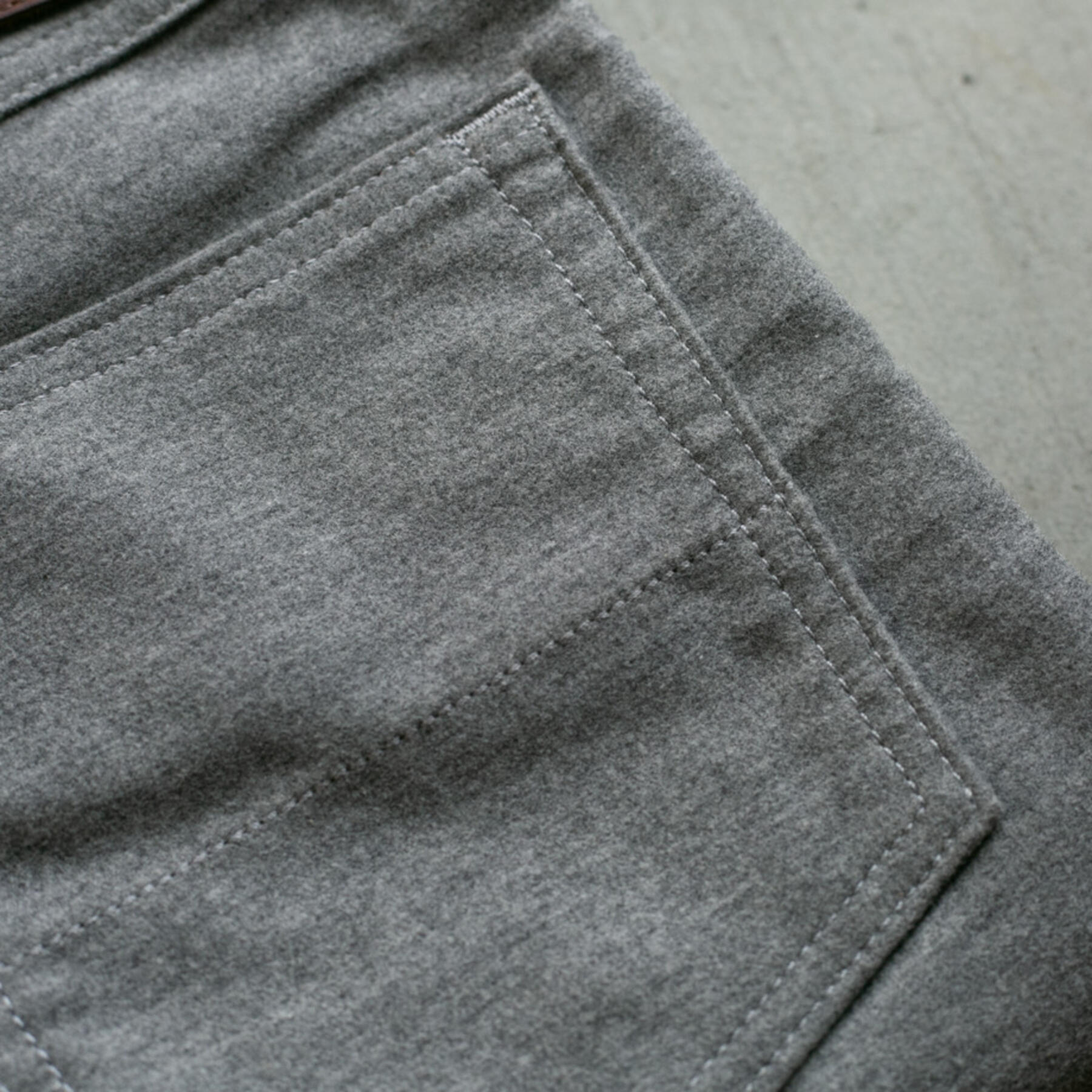 gustin #71 moleskin stretch 5 pocket - heather grey