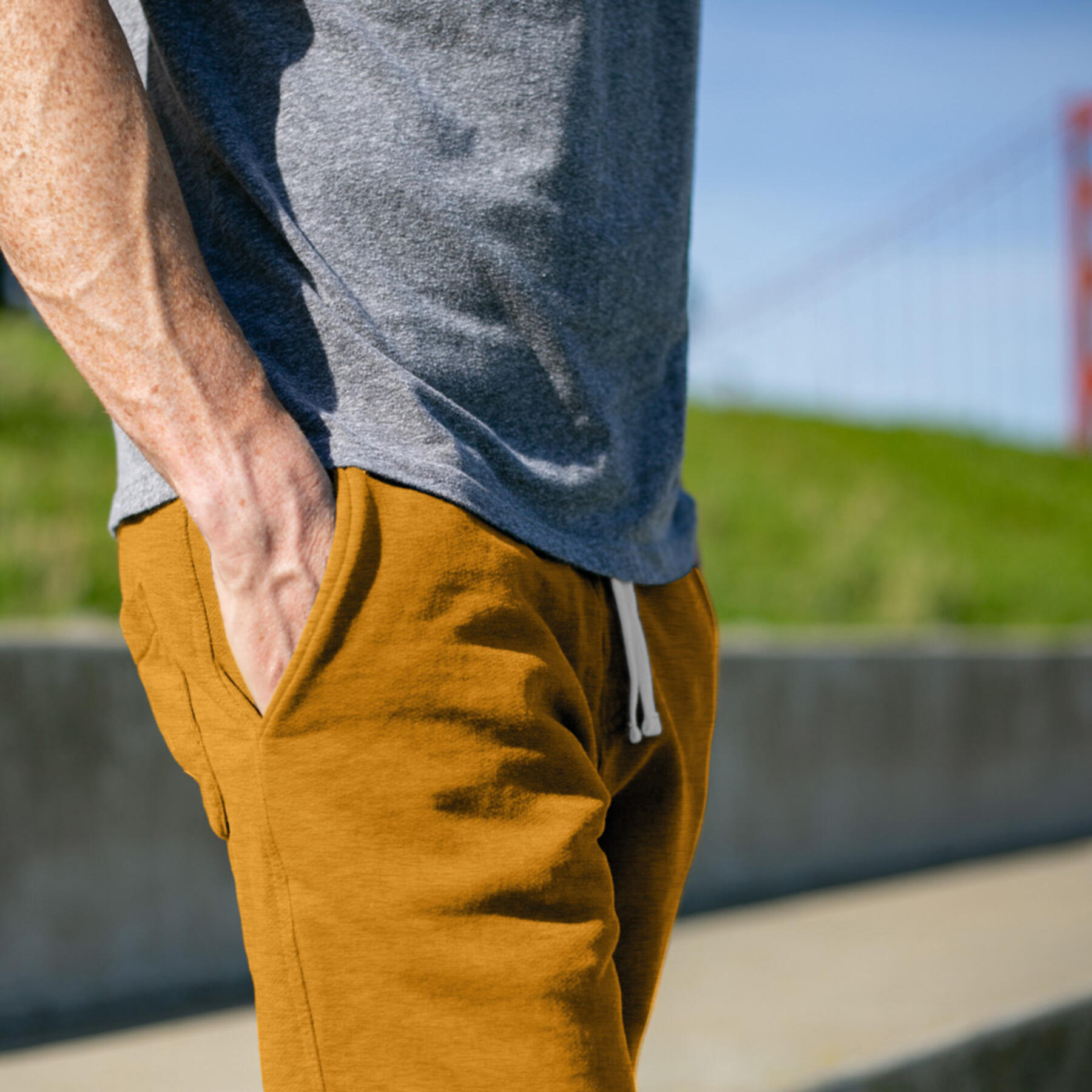 gustin sweatpants - saffron
