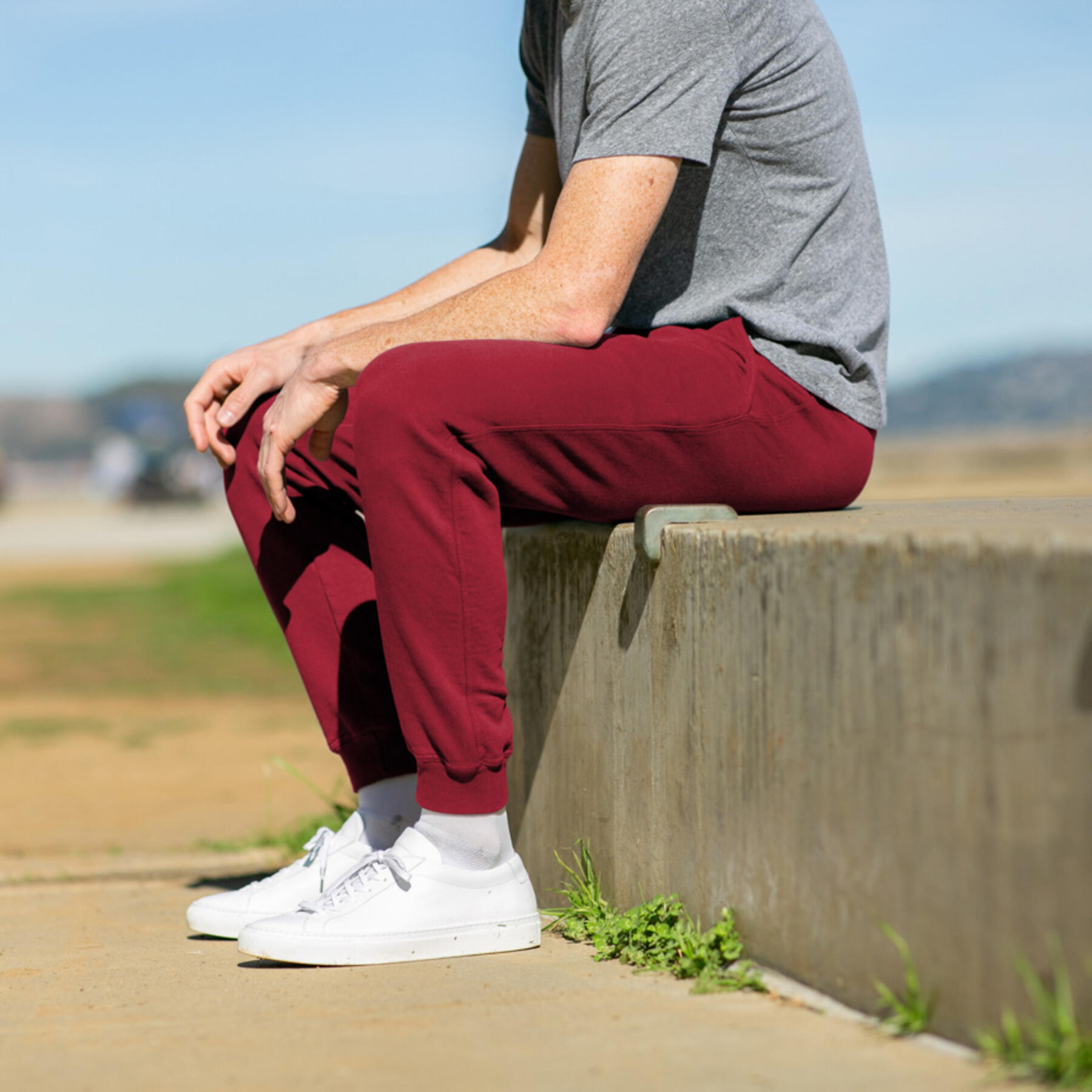 gustin sweatpants - crimson