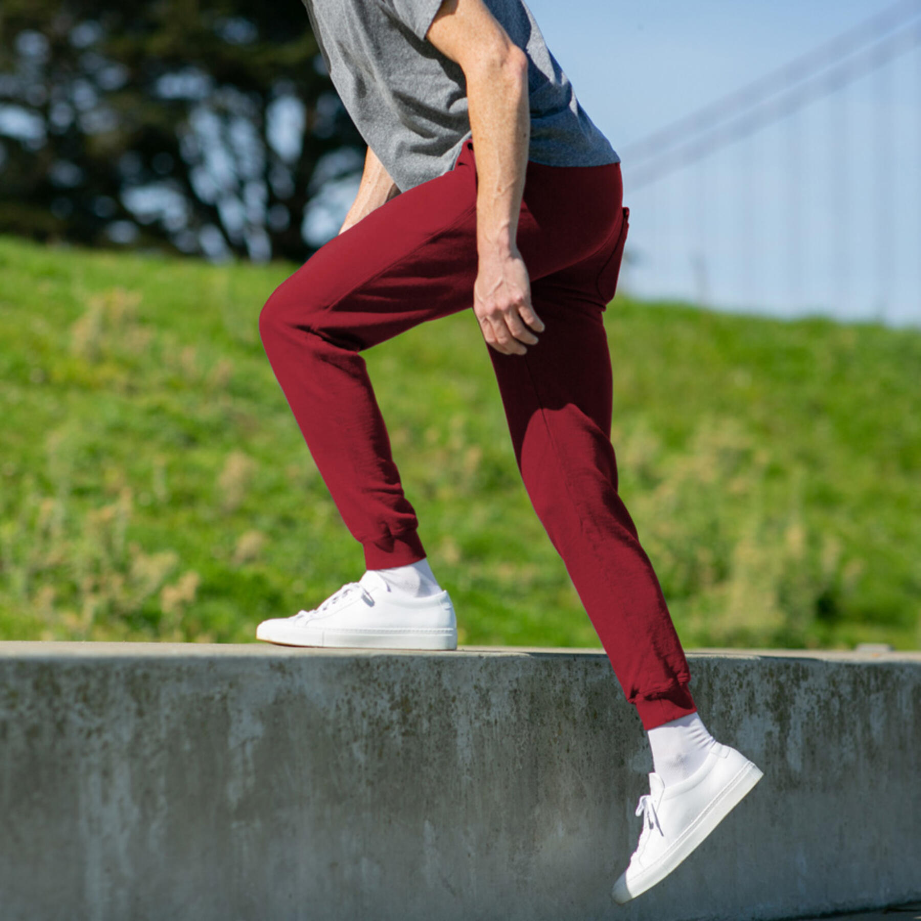 gustin sweatpants - crimson