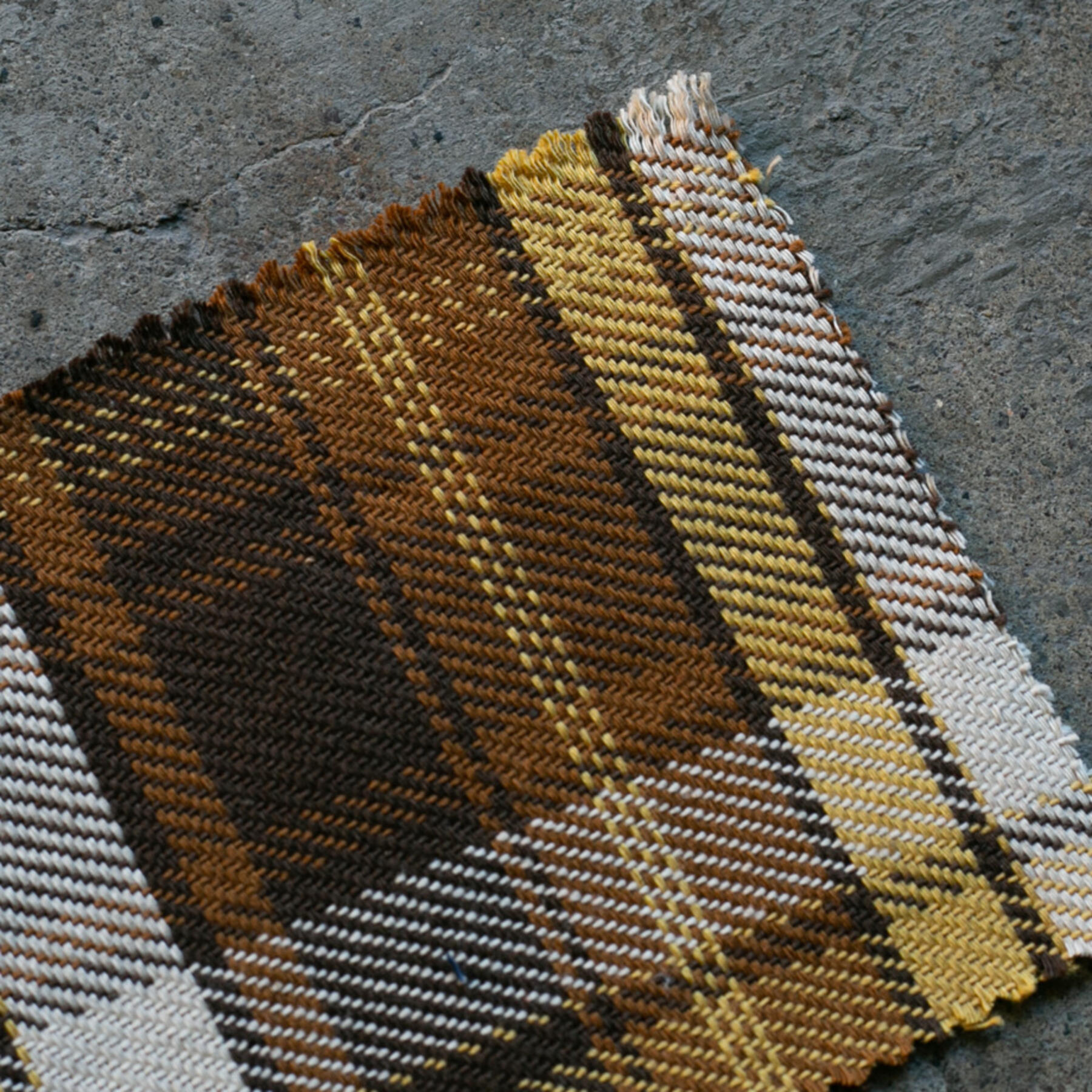 gustin #813 japan rustic twill - mustardxbrown