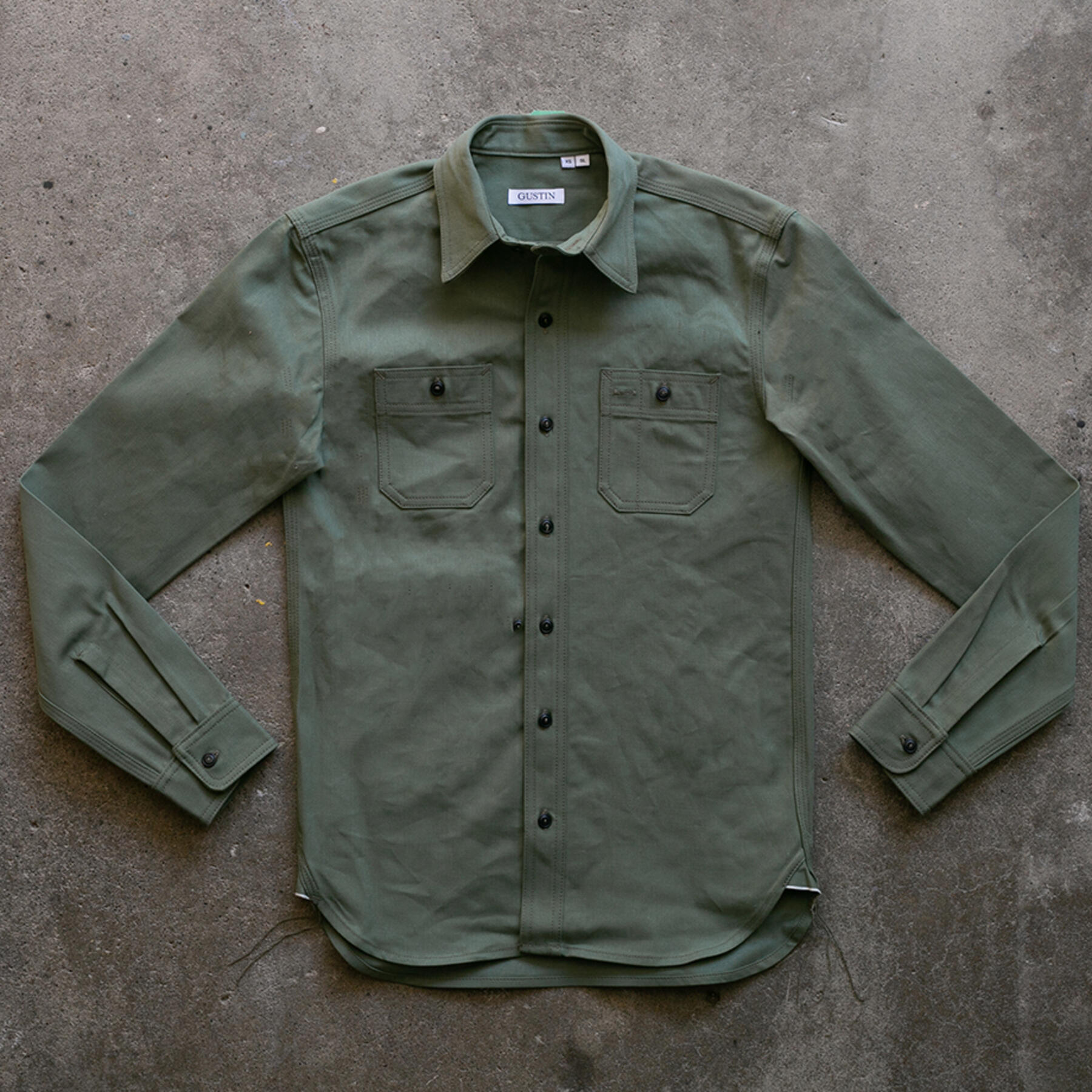 gustin #67 japan army selvedge workshirt