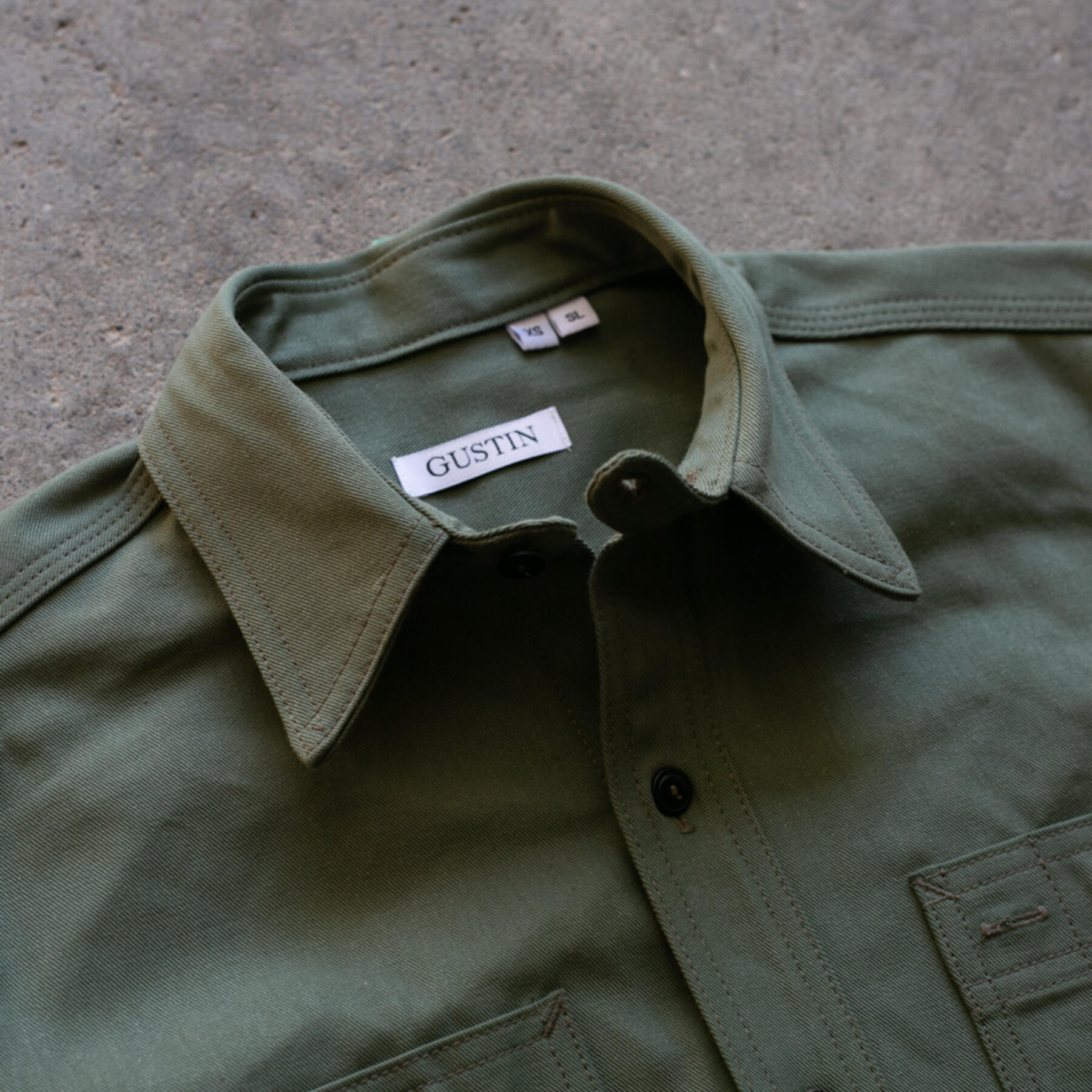gustin #67 japan army selvedge workshirt