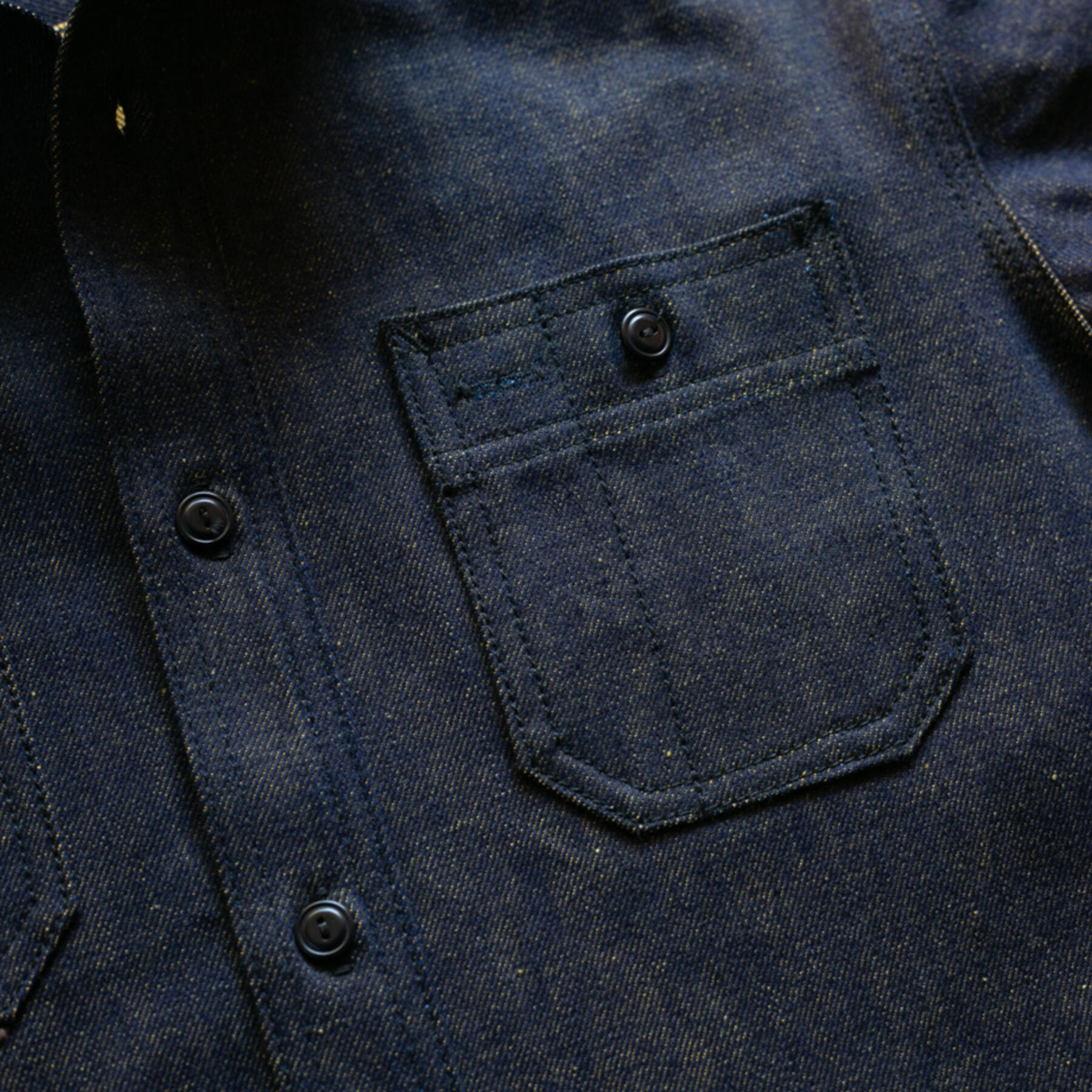 gustin #69 indigo x school bus yellow workshirt