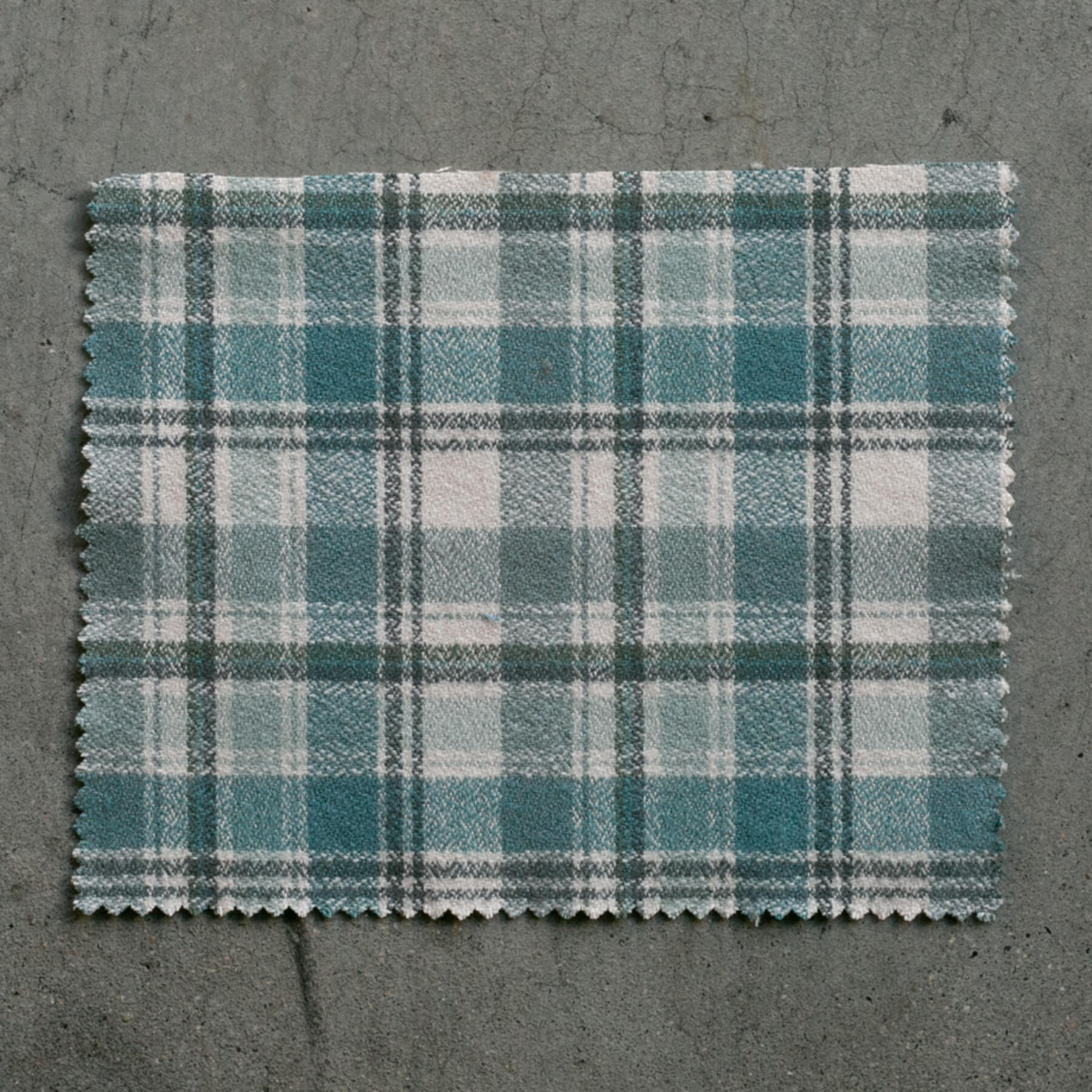 gustin #814 organic window pane flannel - slate teal