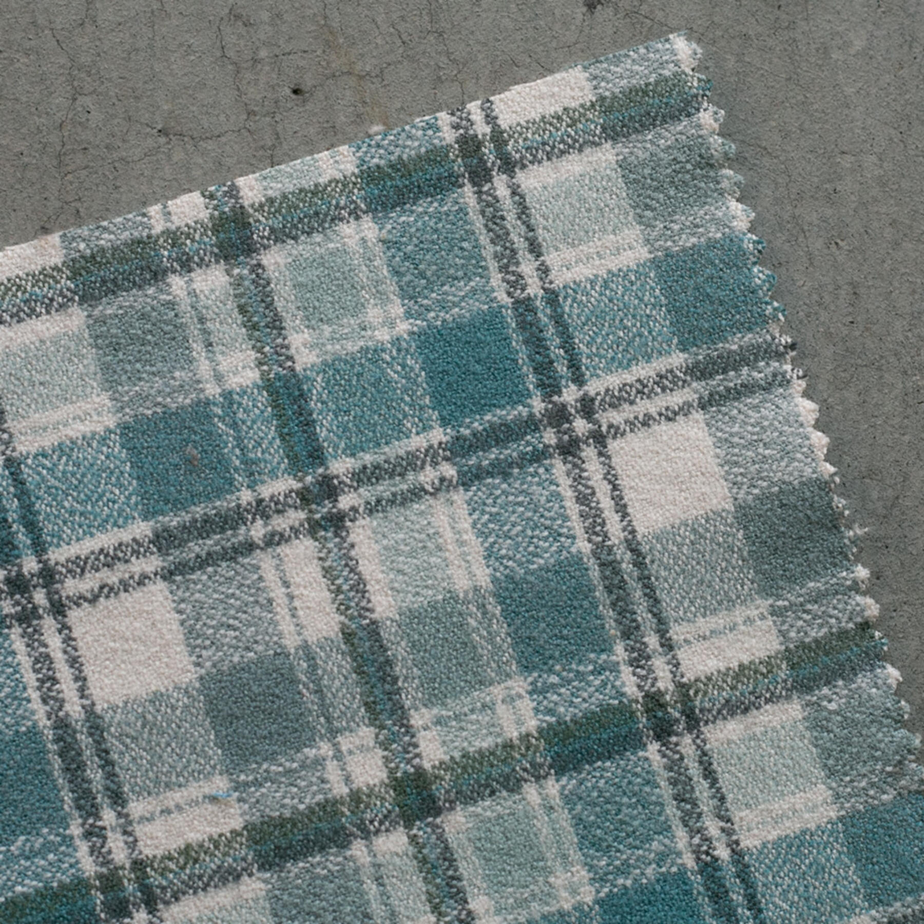 gustin #814 organic window pane flannel - slate teal