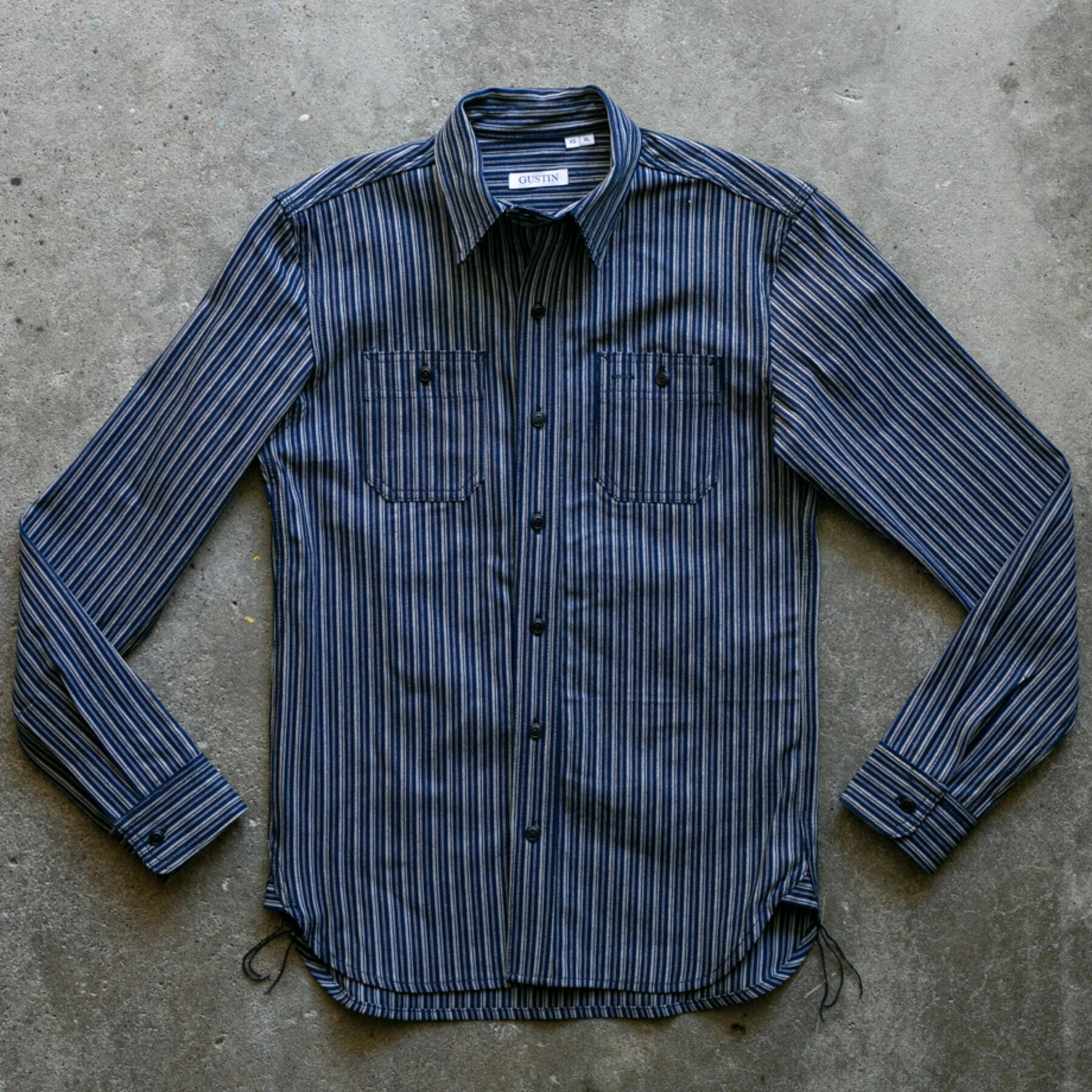 gustin #70 wabisabi indigo workshirt