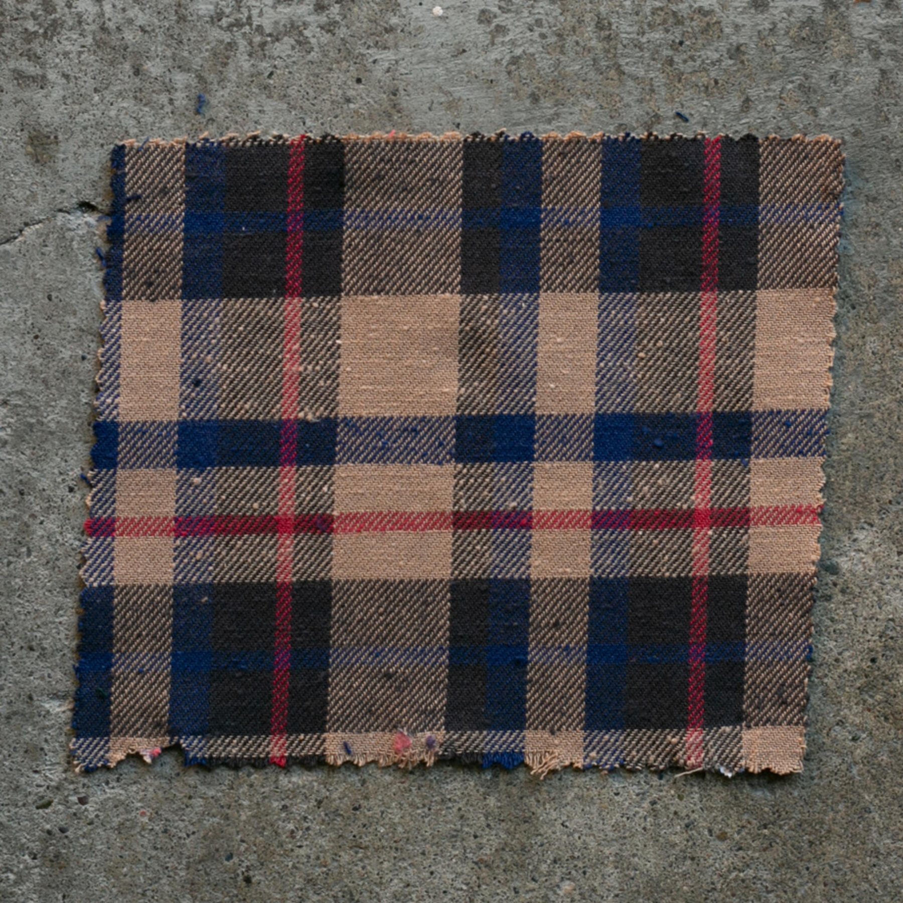 gustin #817 retro slub plaid - coffeexblue