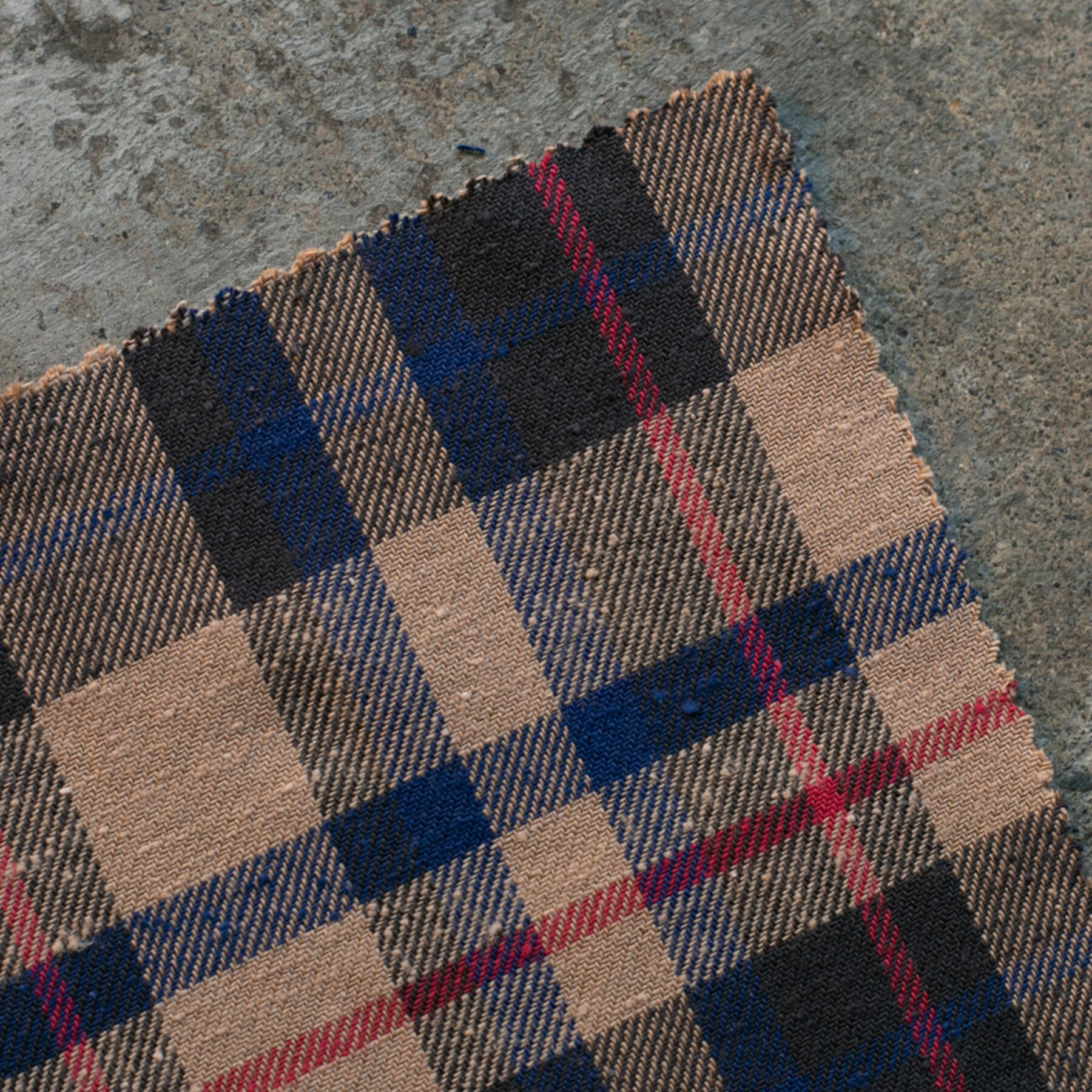 gustin #817 retro slub plaid - coffeexblue