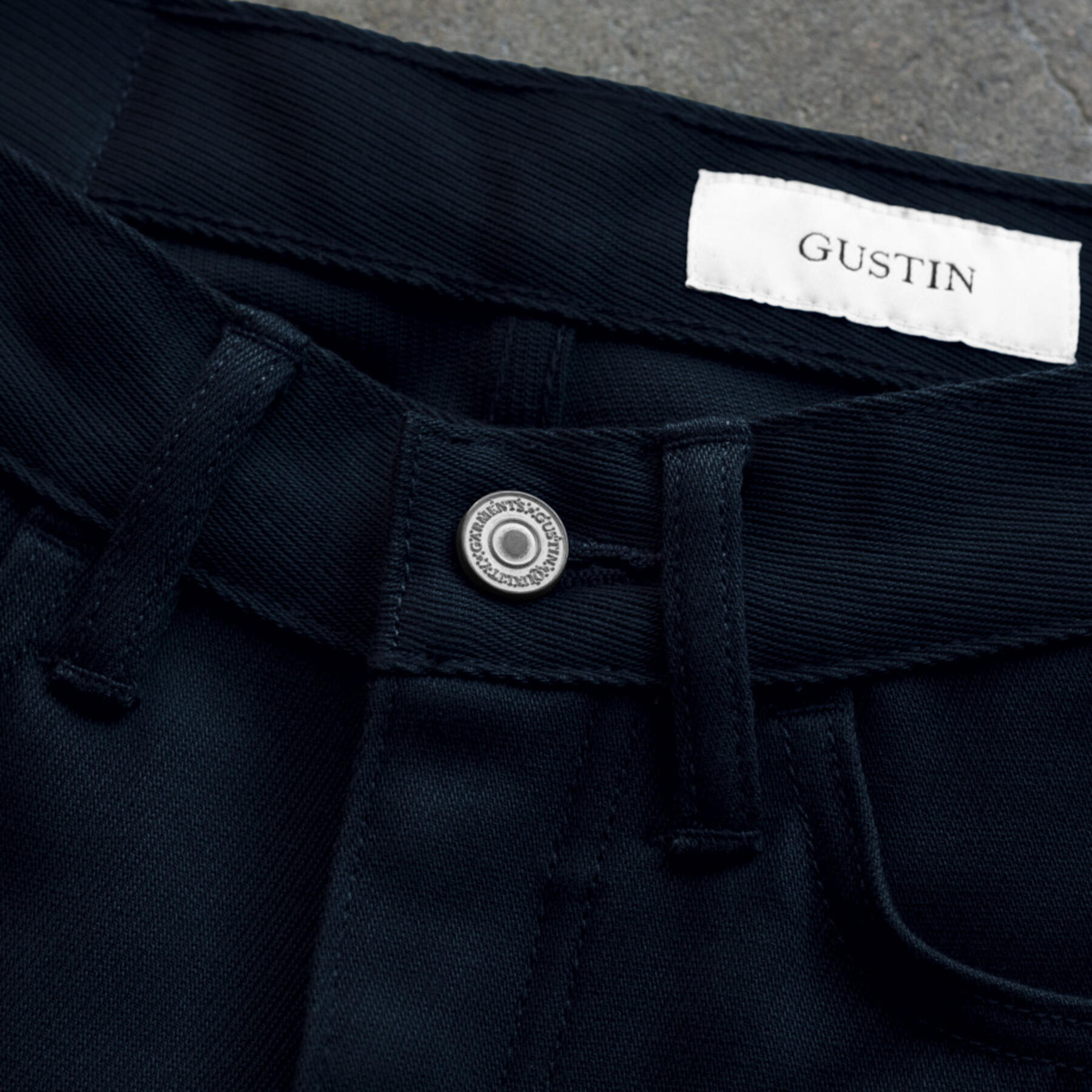 gustin #81 military whipcord 5 pocket - navy