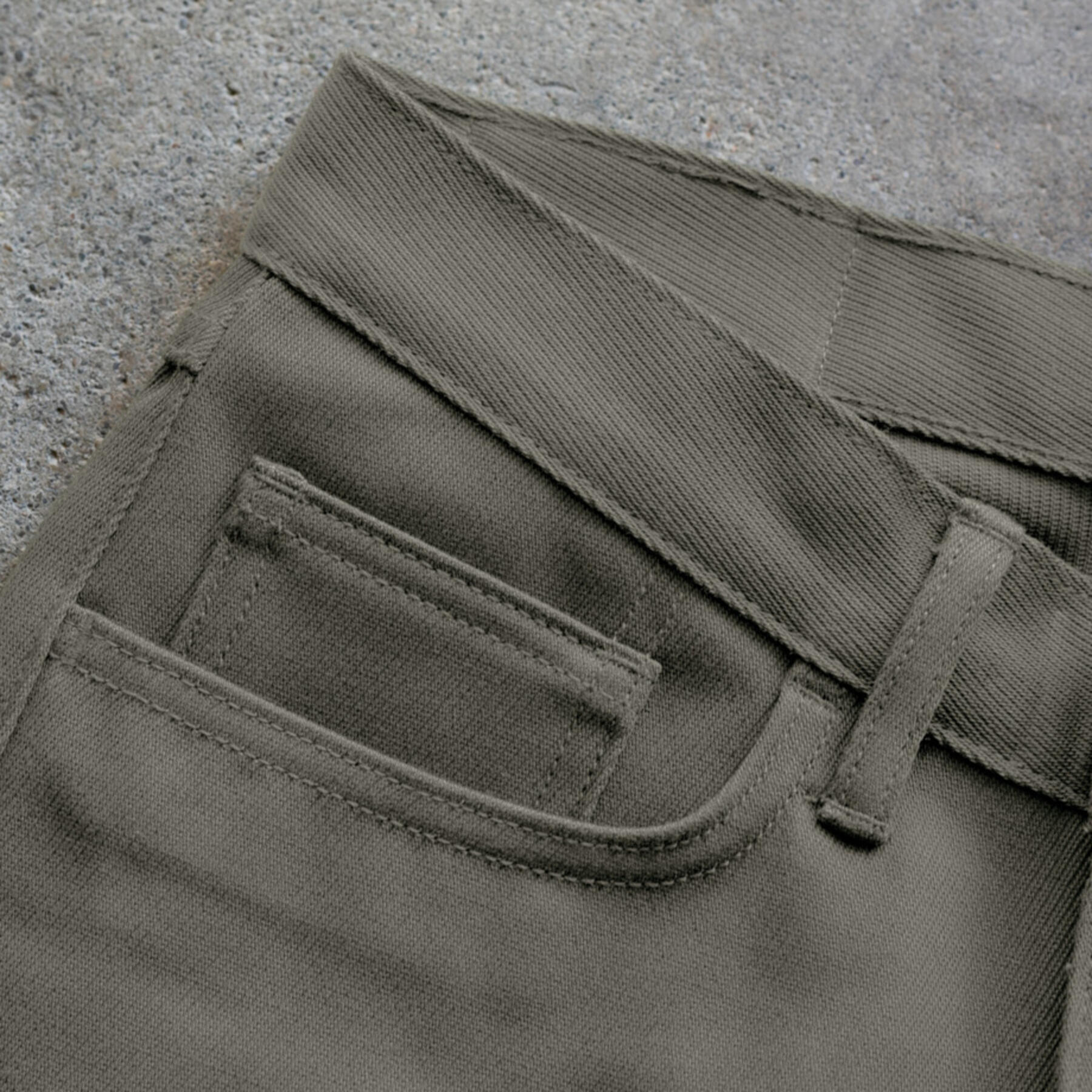 gustin #80 military whipcord 5 pocket - khaki
