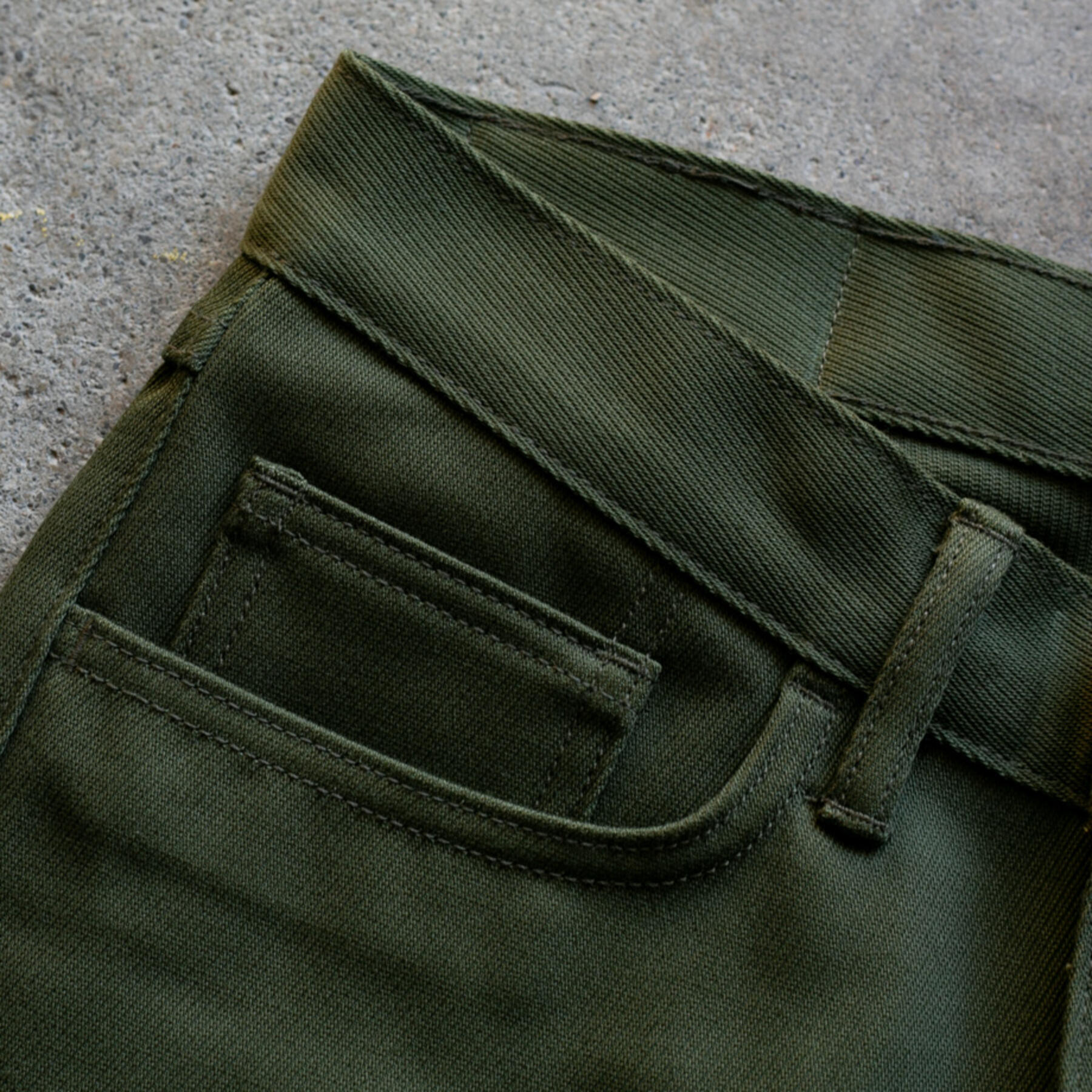 gustin #79 military whipcord 5 pocket - olive