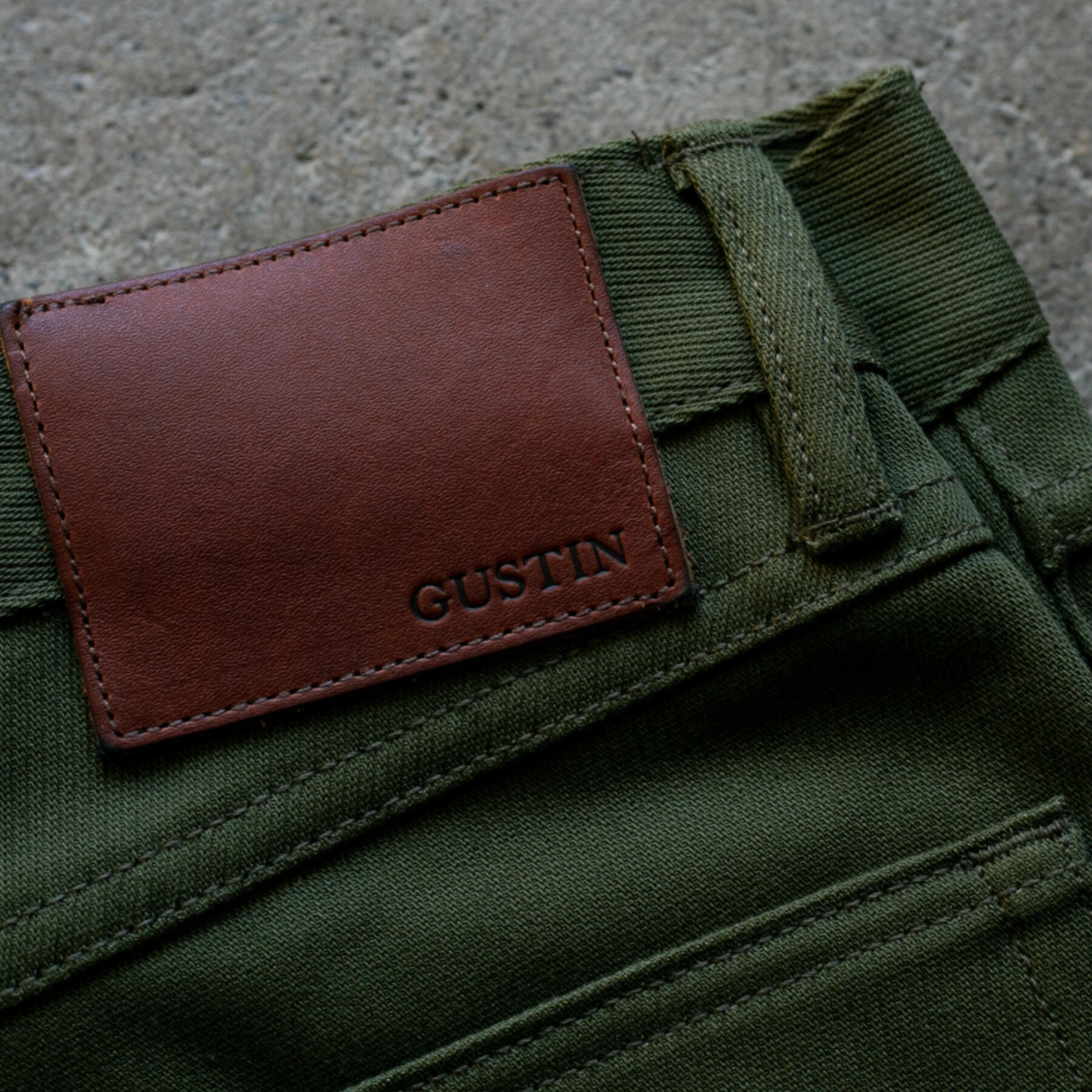 gustin #79 military whipcord 5 pocket - olive