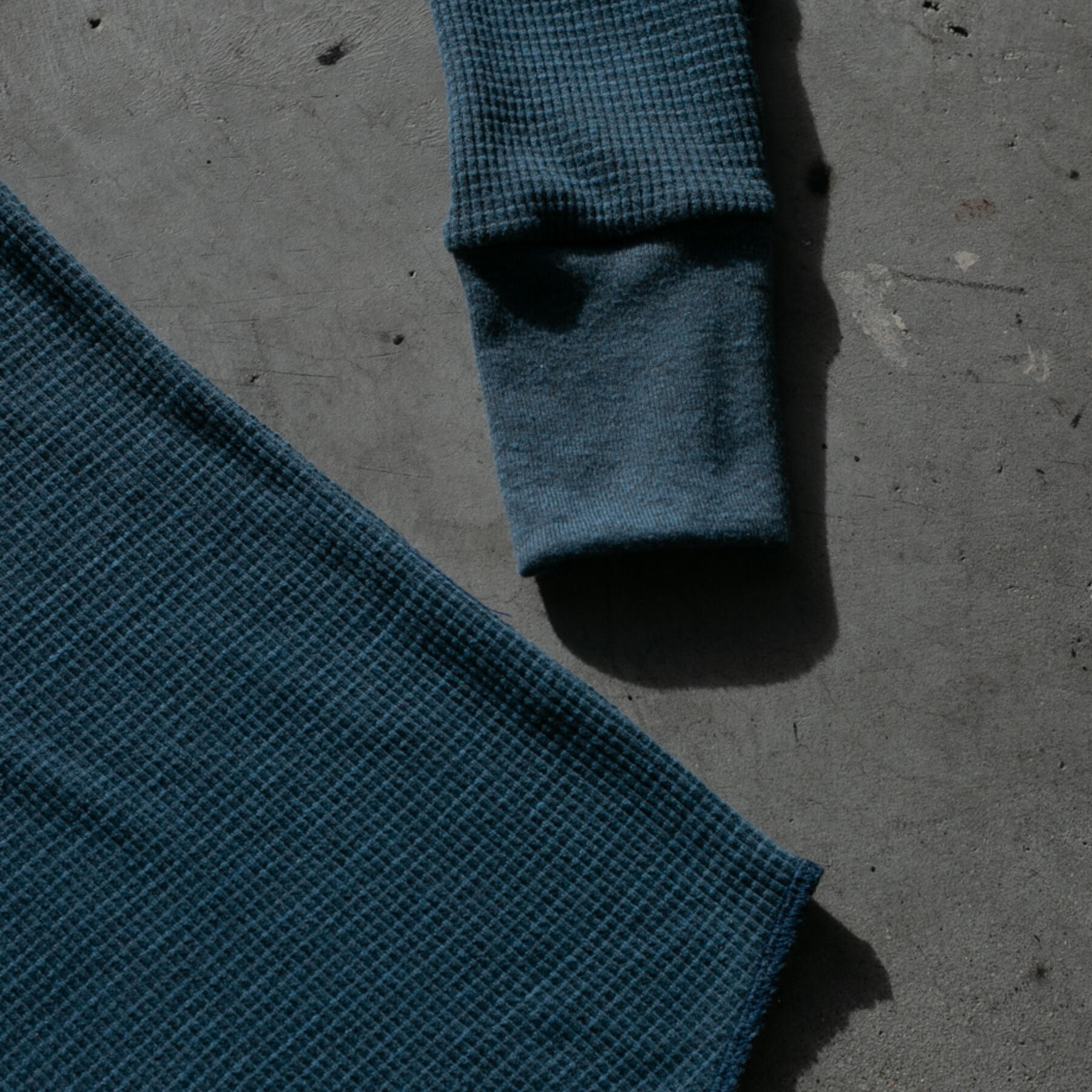 gustin waffle henley - ocean